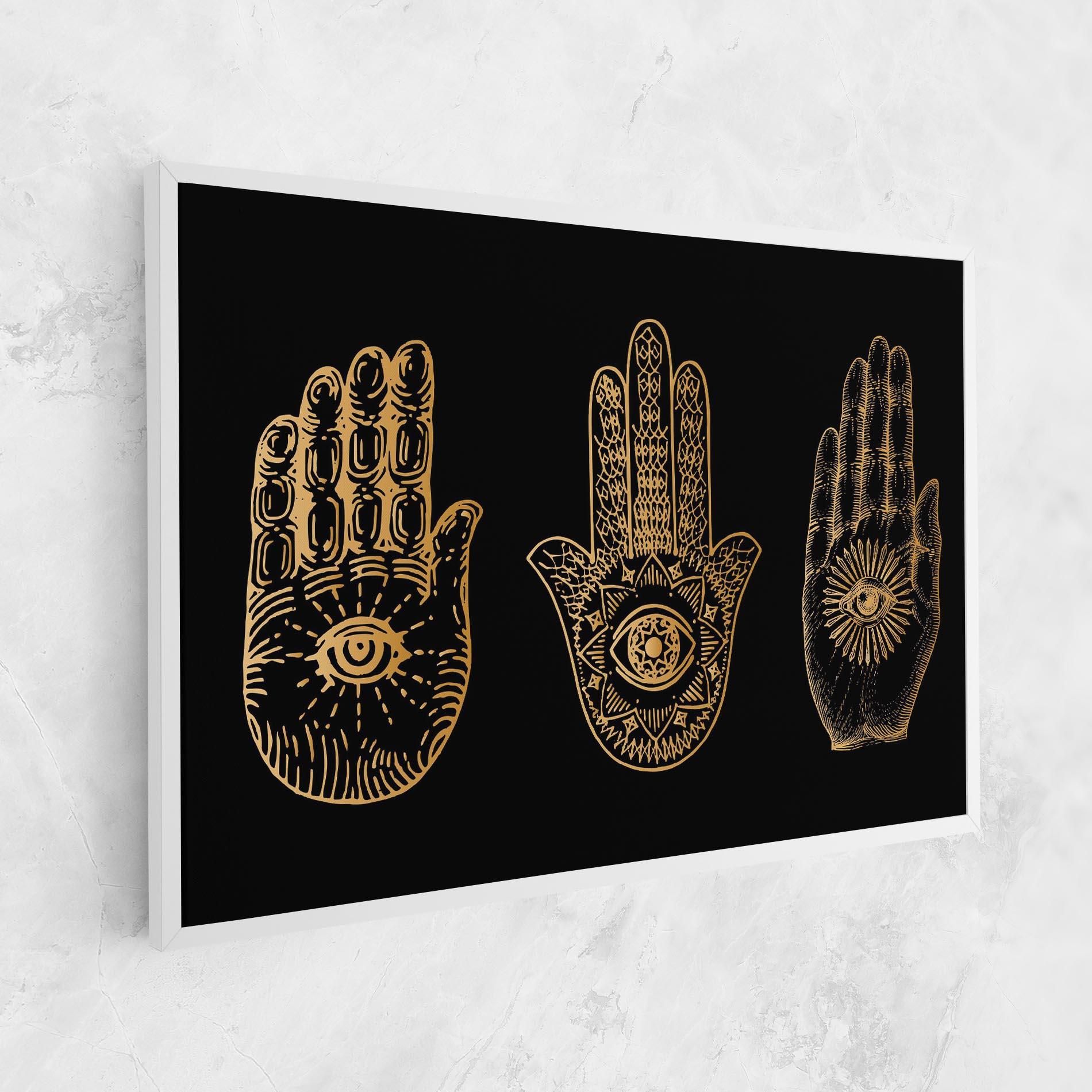 Tablou Canvas Witch Gold Hands mockup 1