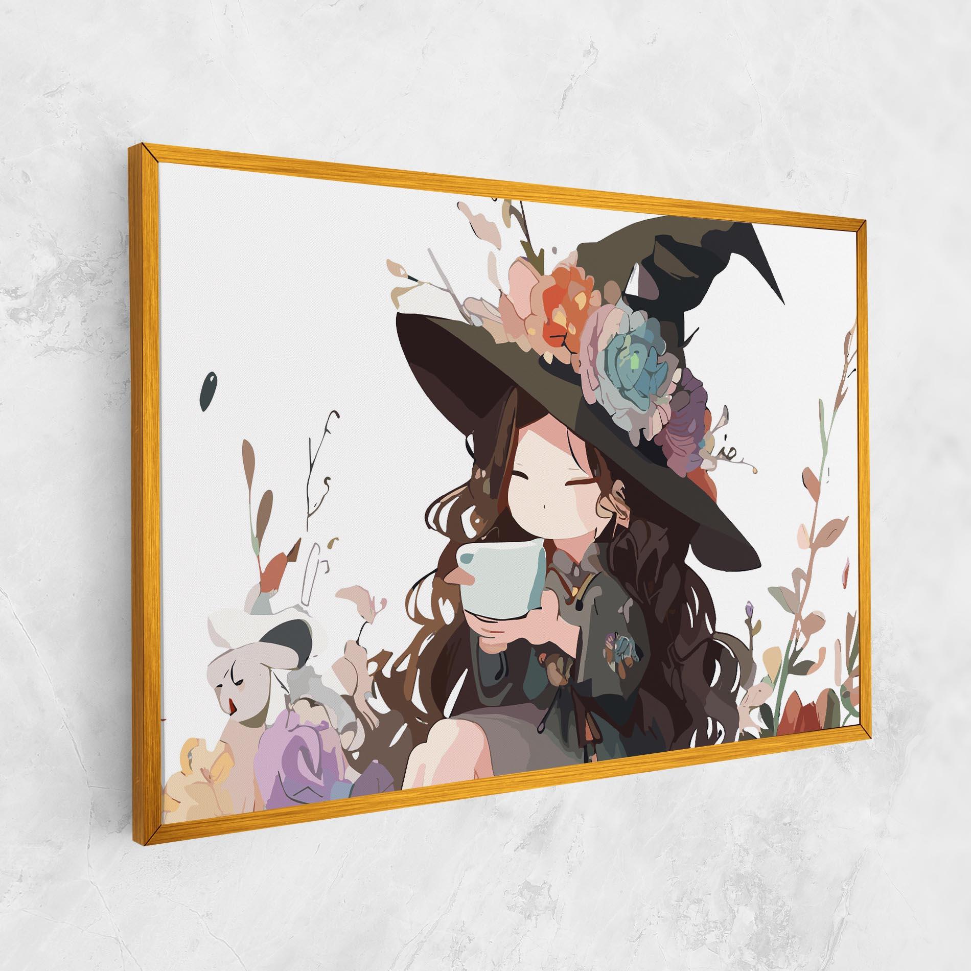 Tablou Canvas Cute Witch mockup 1