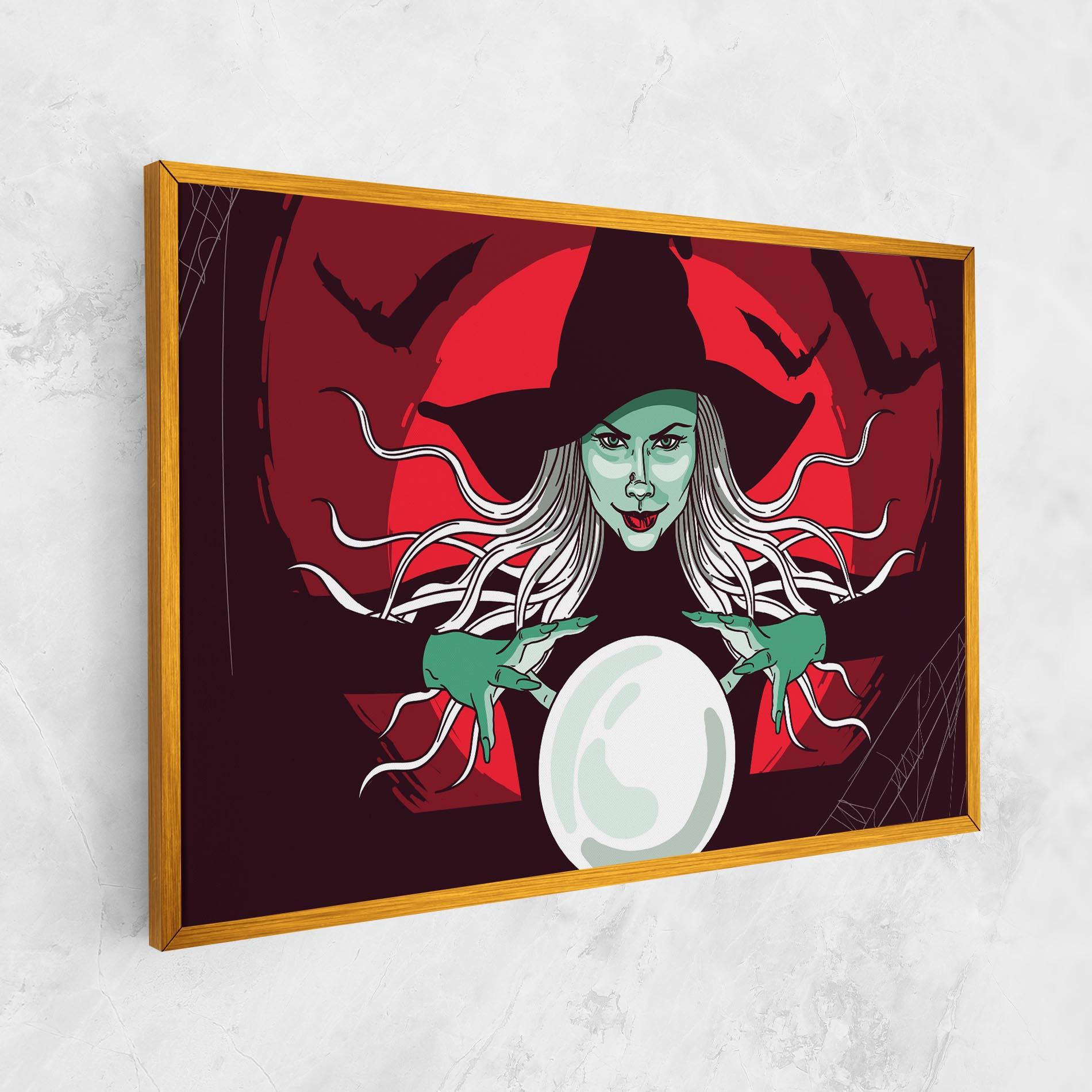 Tablou Canvas Green Witch mockup 1