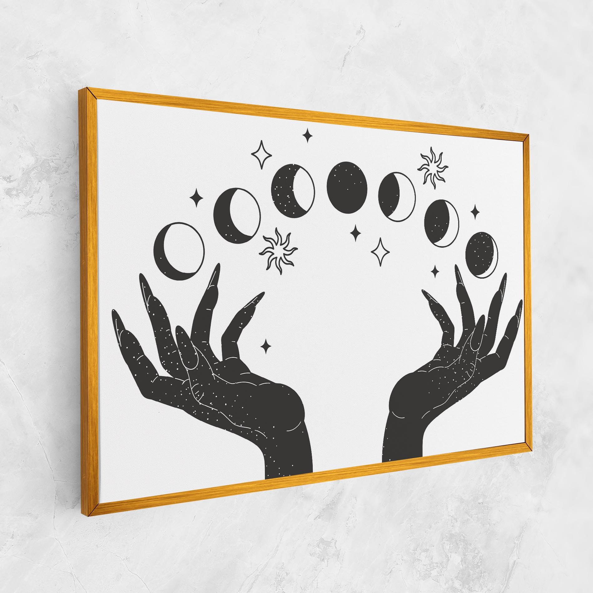 Tablou Canvas Magic Moon Hands mockup 1