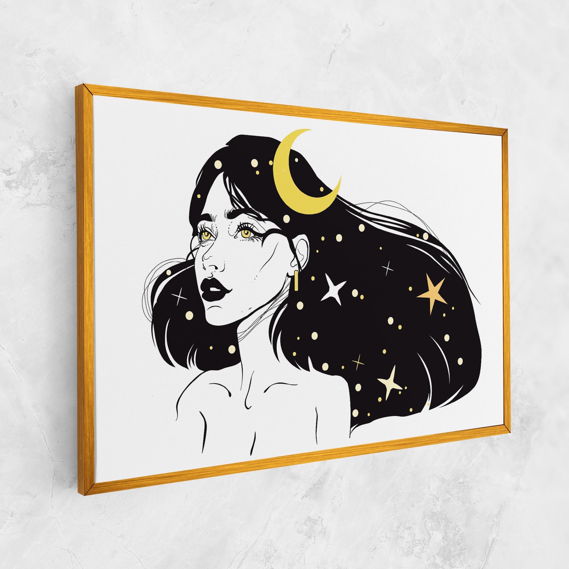 Tablou Canvas Night Witch mockup 1