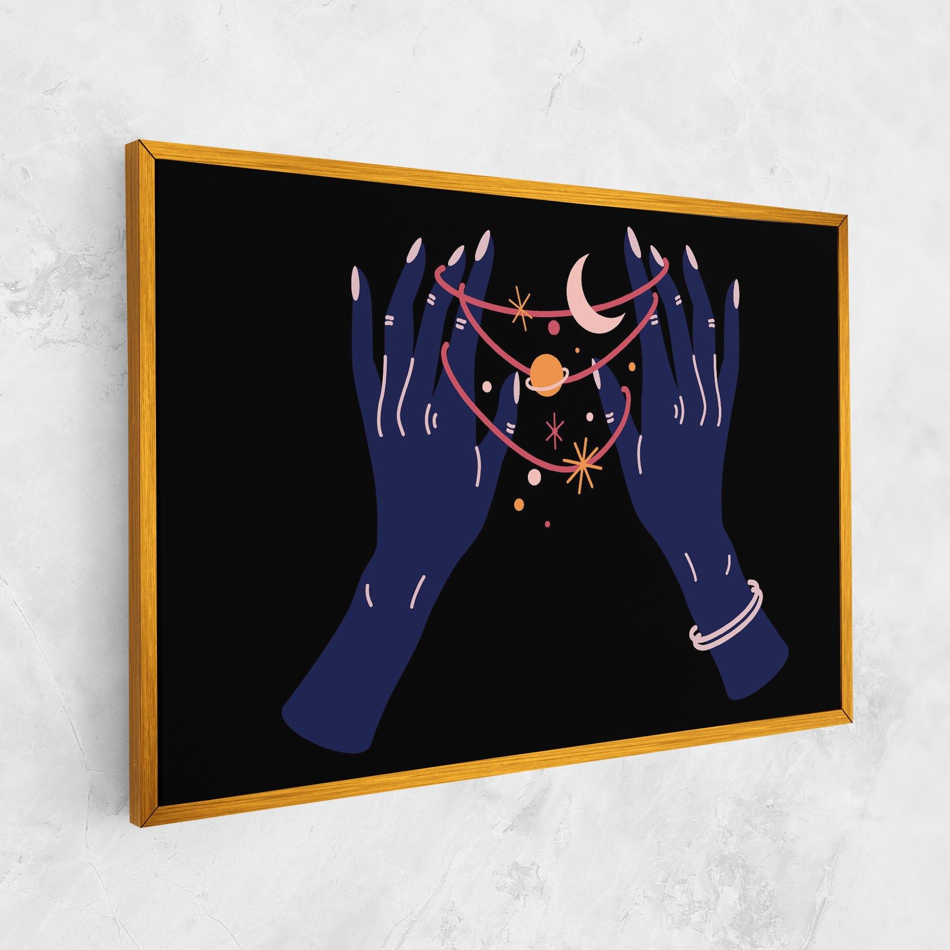 Tablou Canvas Pretty Hands Witch mockup 1