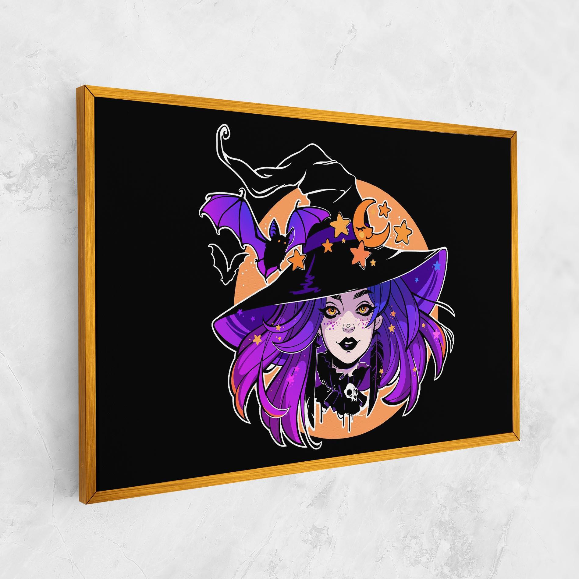 Tablou Canvas Purple Witch mockup 1