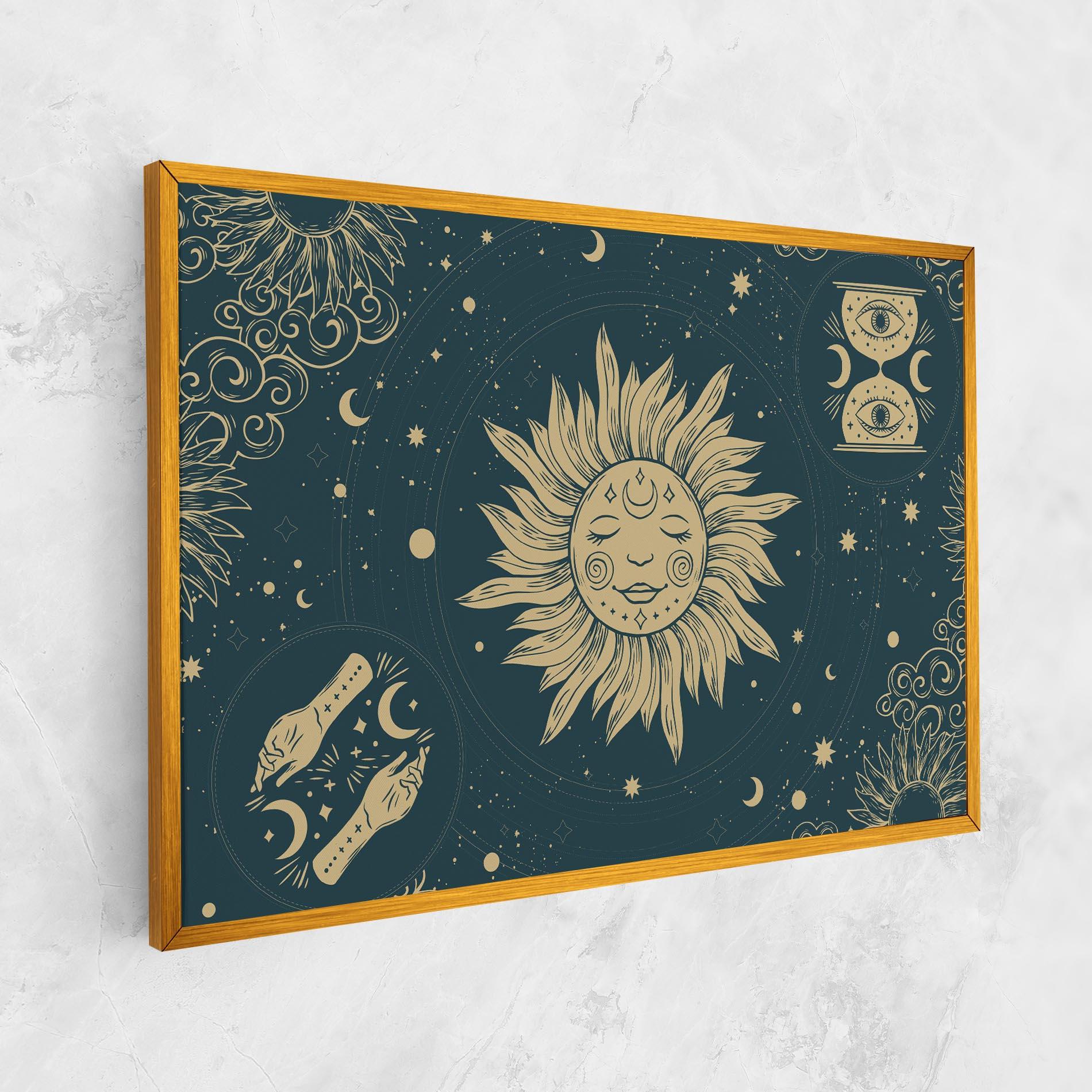 Tablou Canvas Sun Face Magic mockup 1