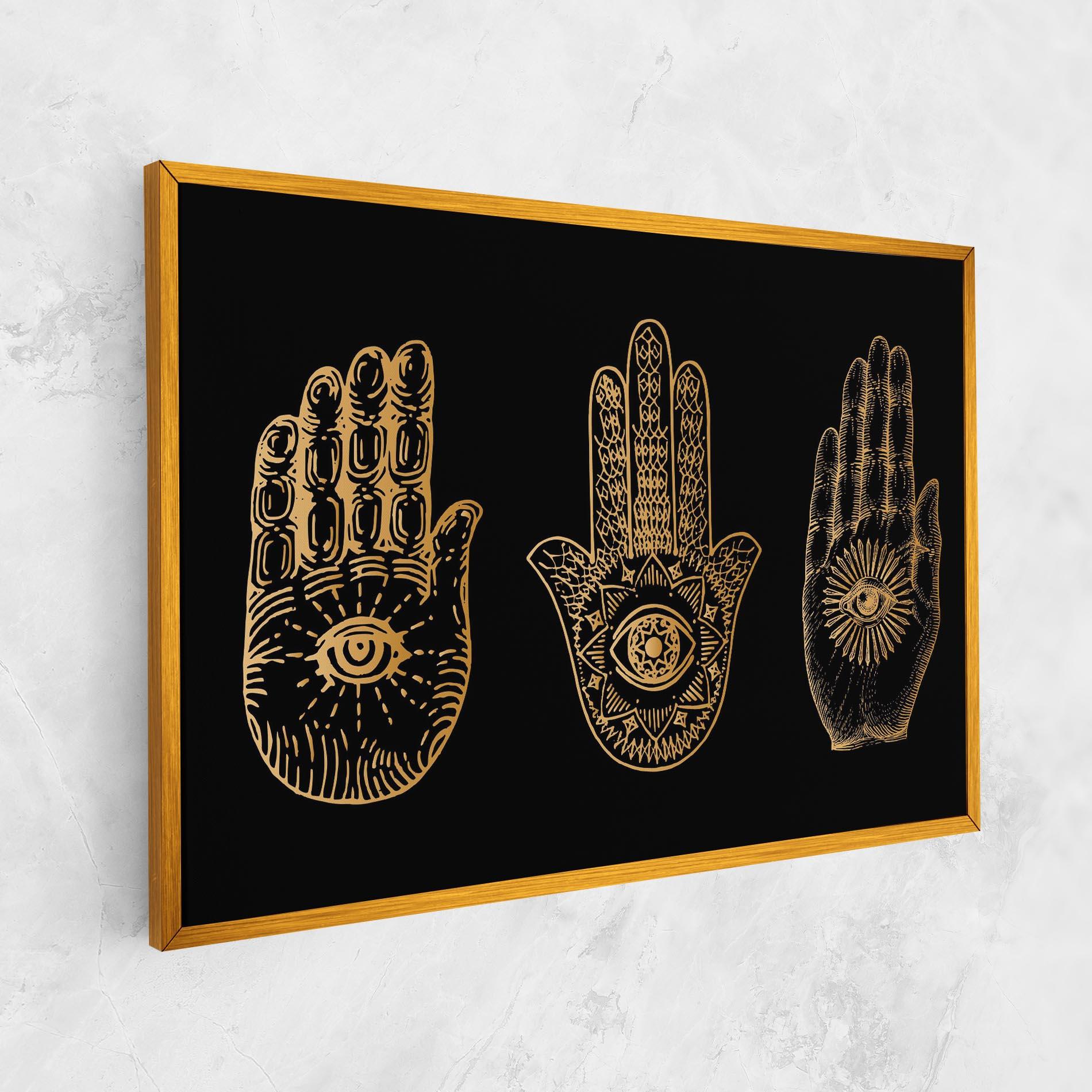 Tablou Canvas Witch Gold Hands mockup 1