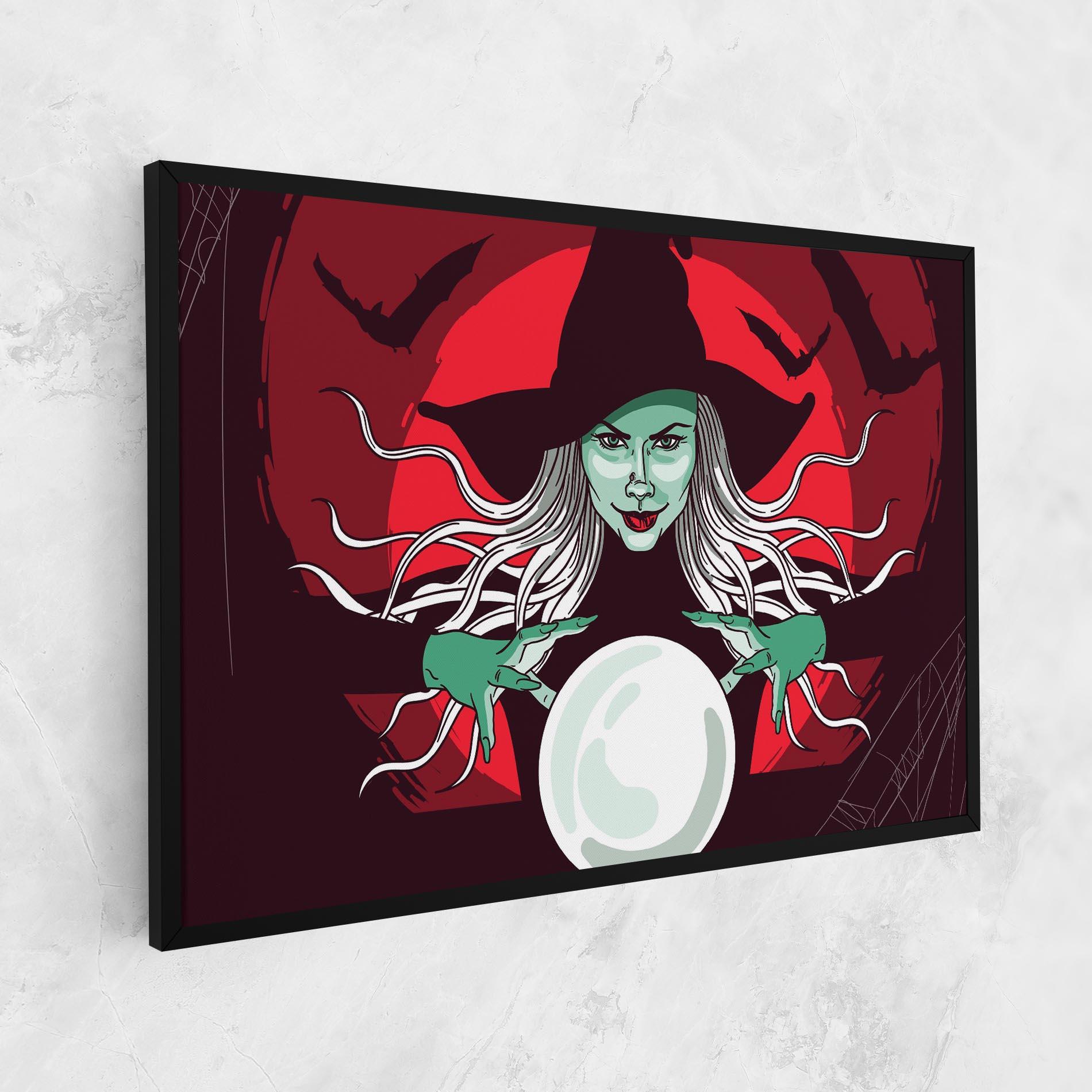 Tablou Canvas Green Witch mockup 1