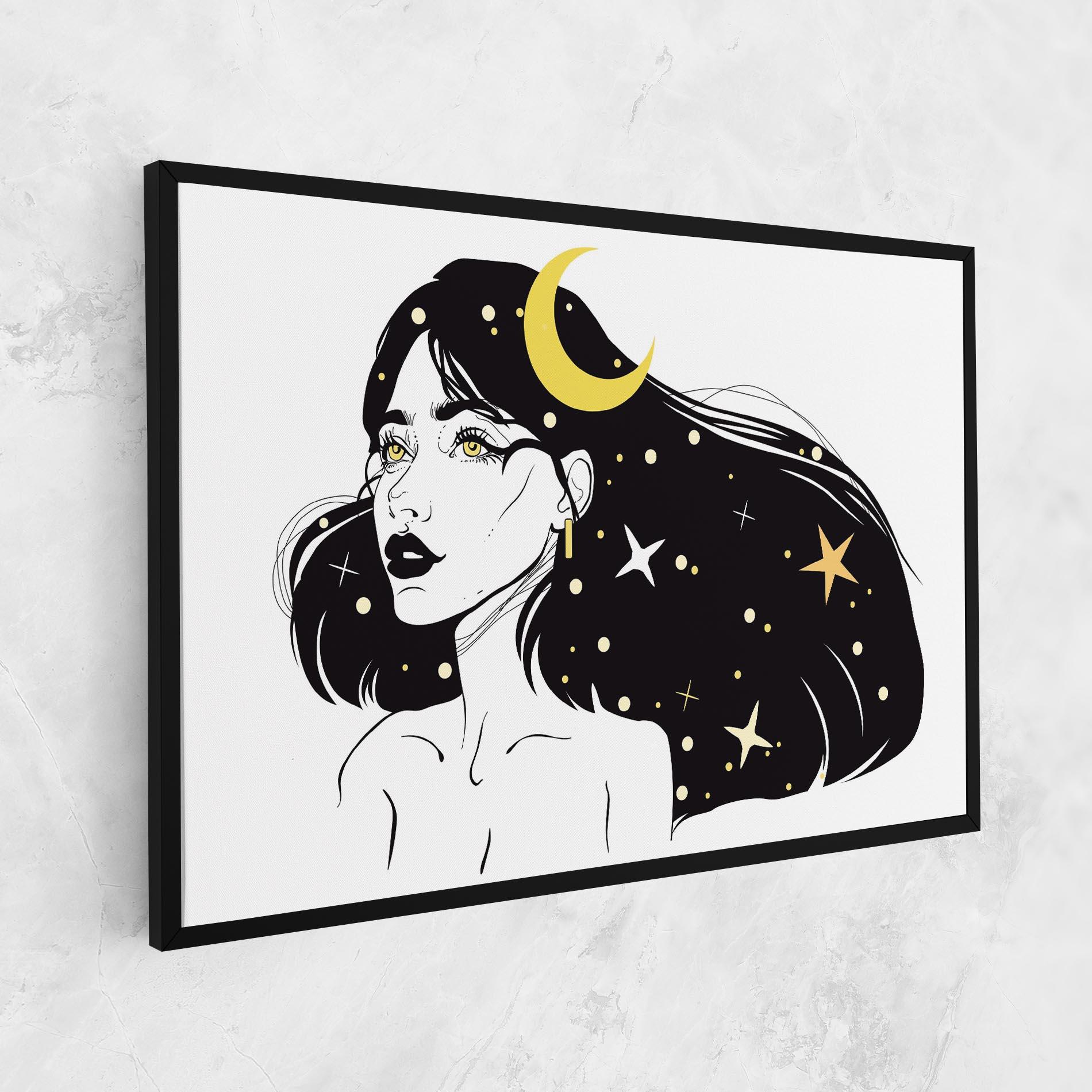 Tablou Canvas Night Witch mockup 1