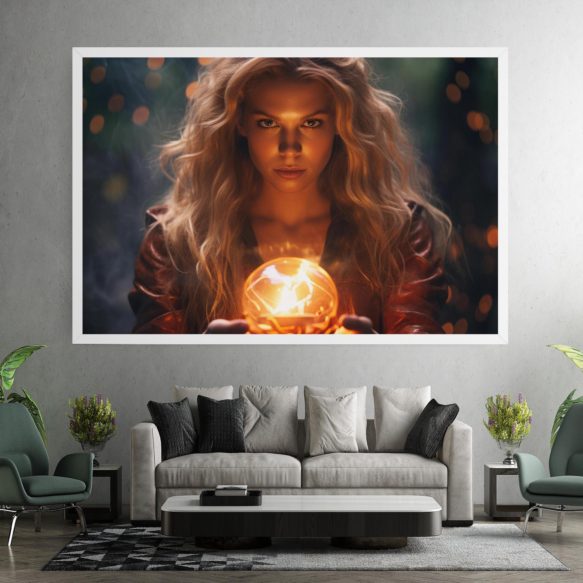 Tablou Canvas Beautiful Woman Witch mockup 7