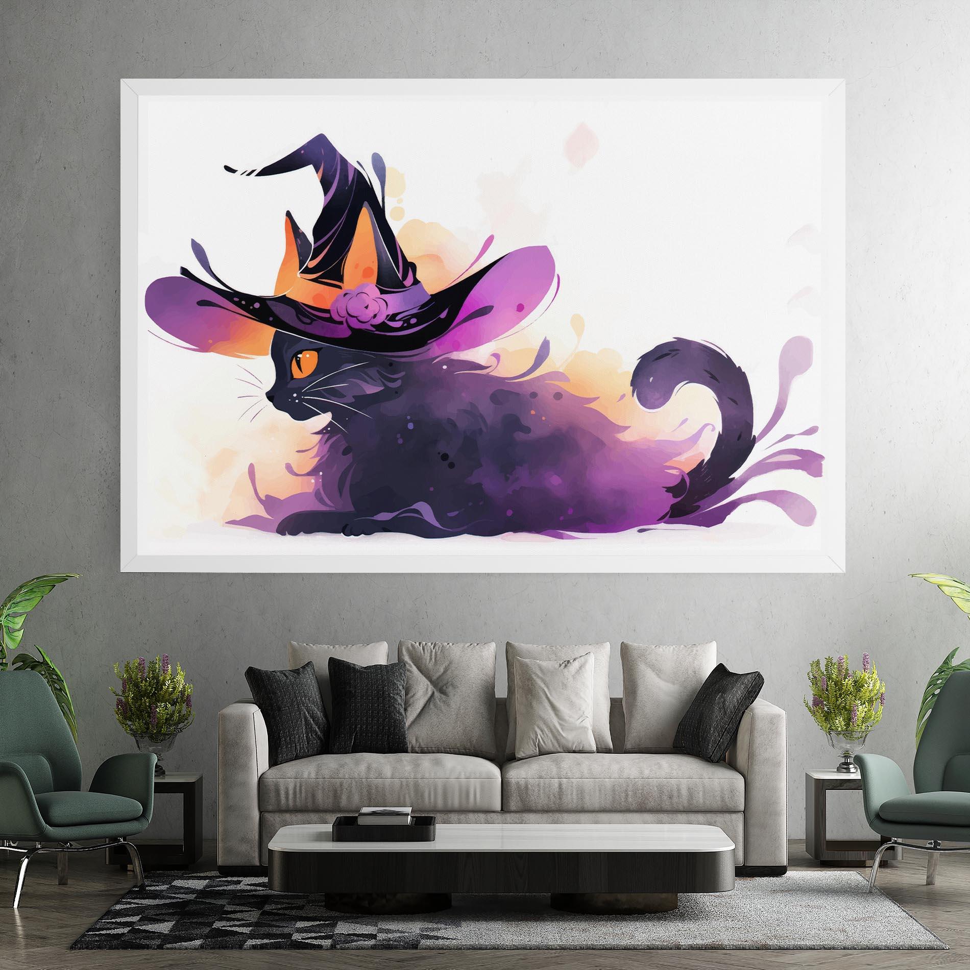 Tablou Canvas Cat Witch mockup 7