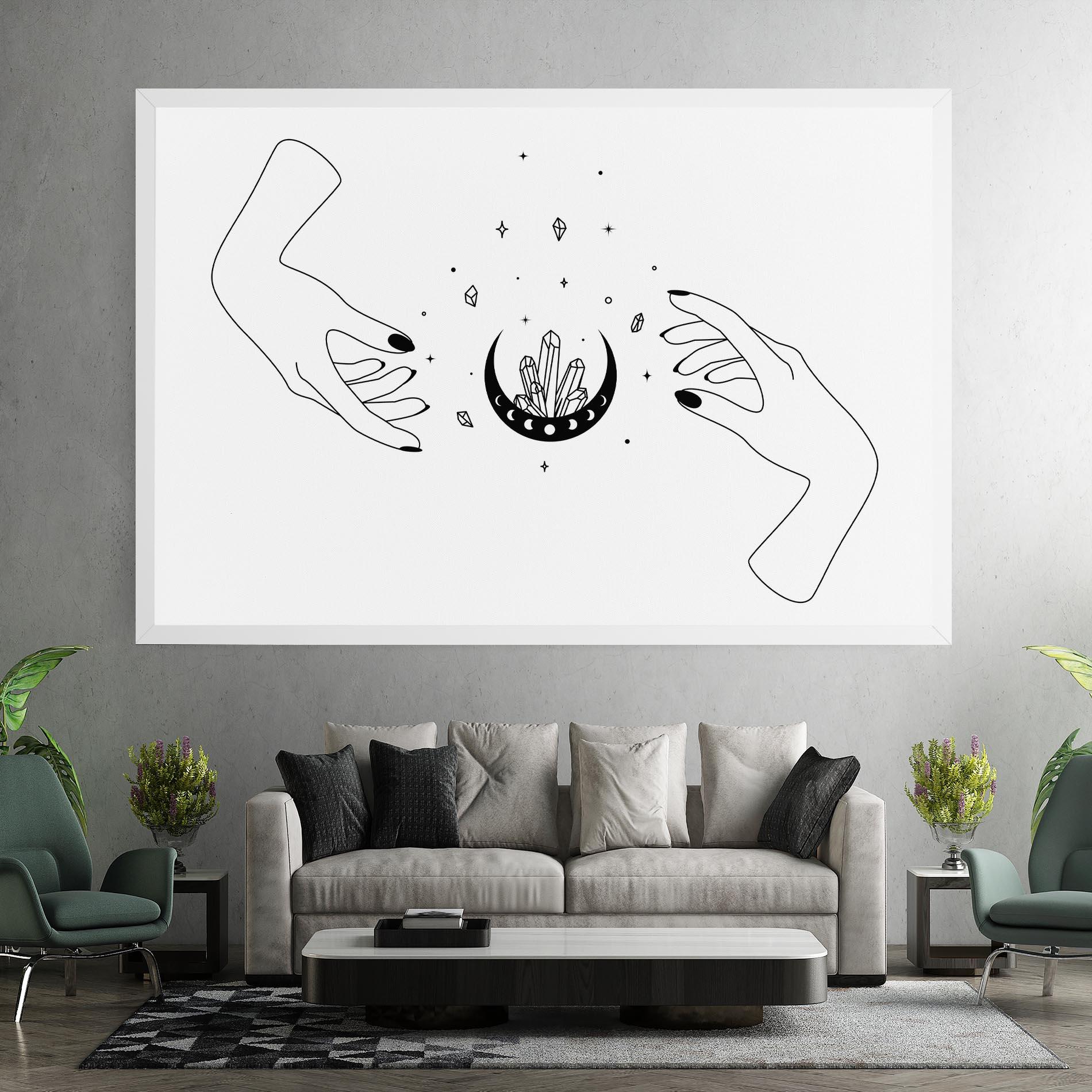 Tablou Canvas Crystal Hand mockup 7