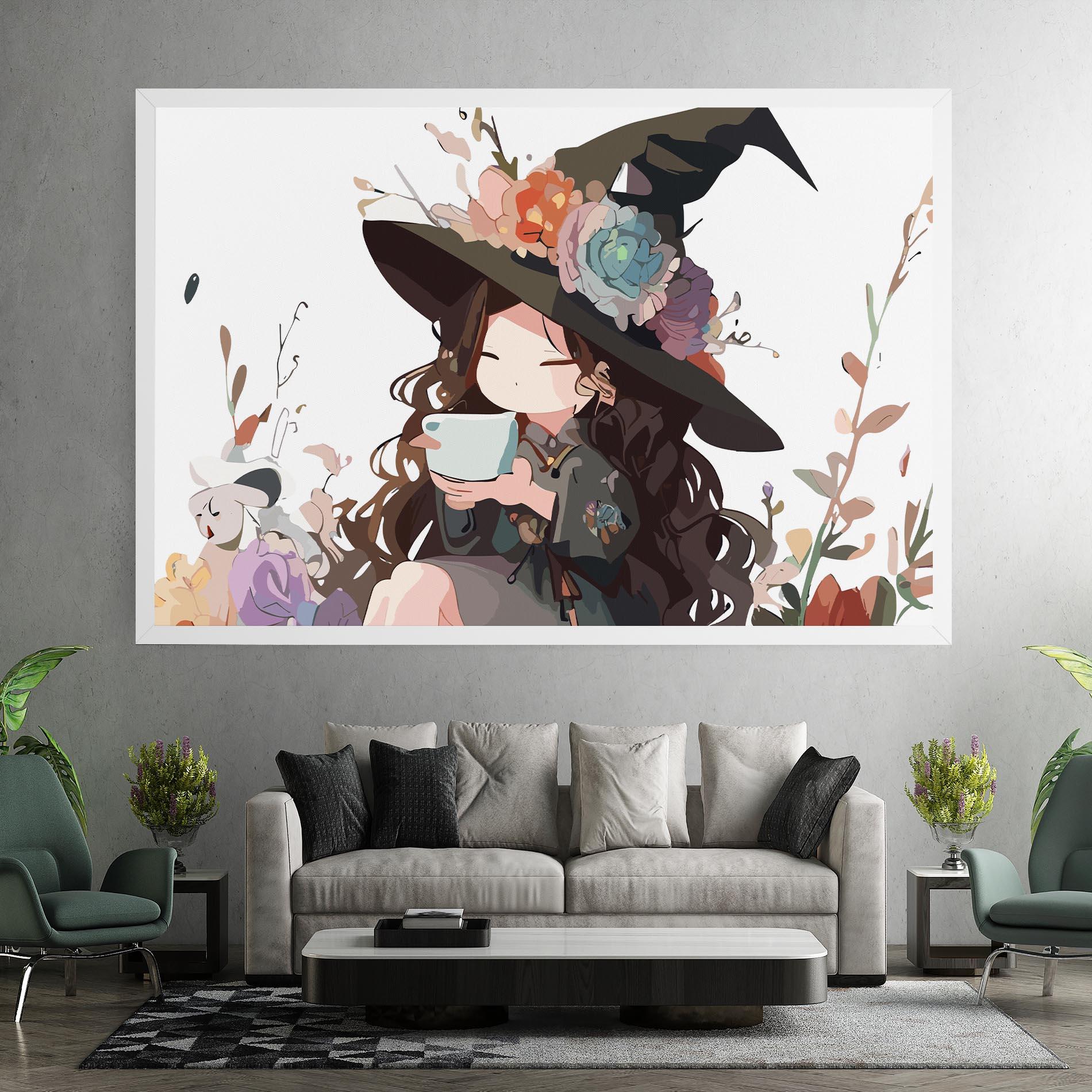 Tablou Canvas Cute Witch mockup 7