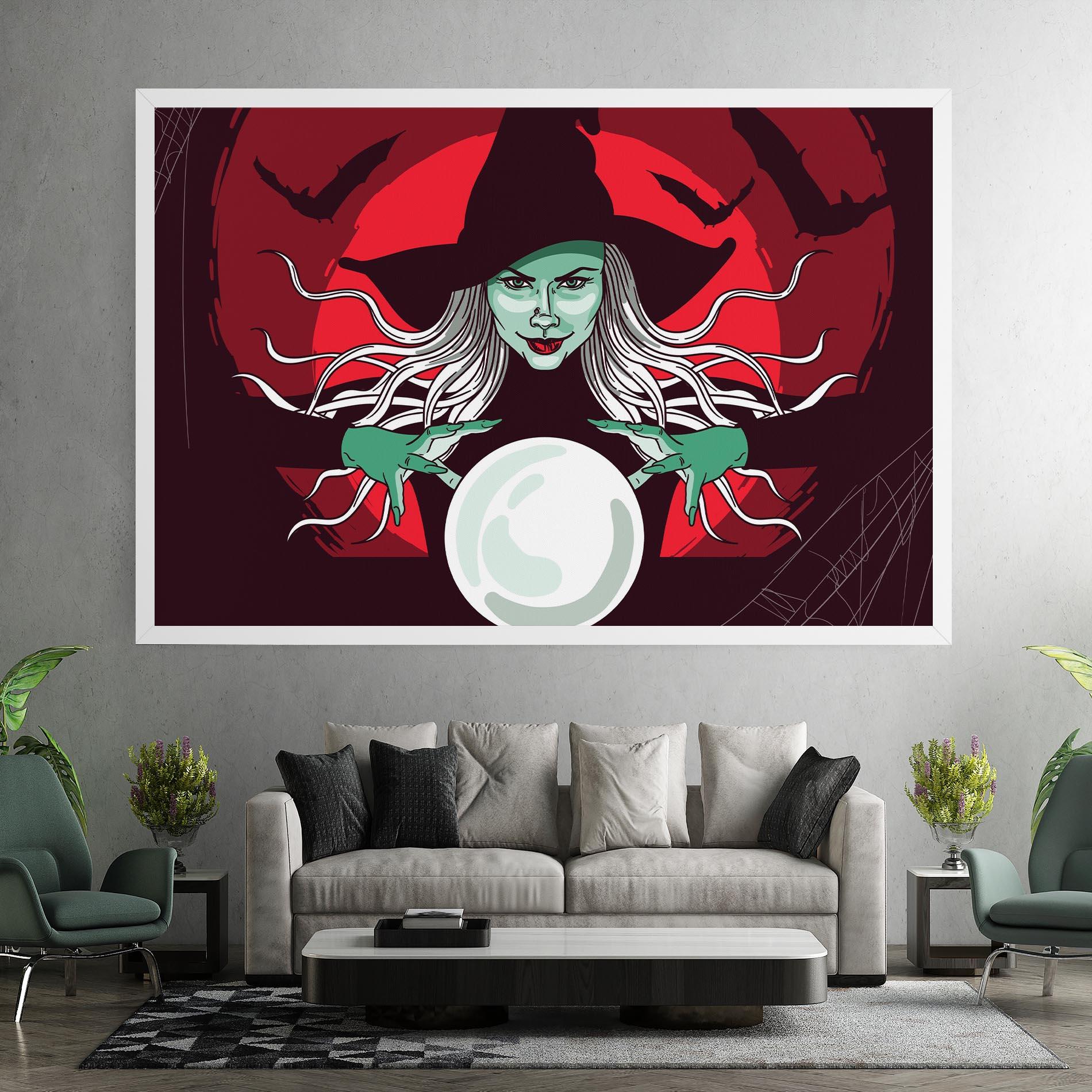 Tablou Canvas Green Witch mockup 7