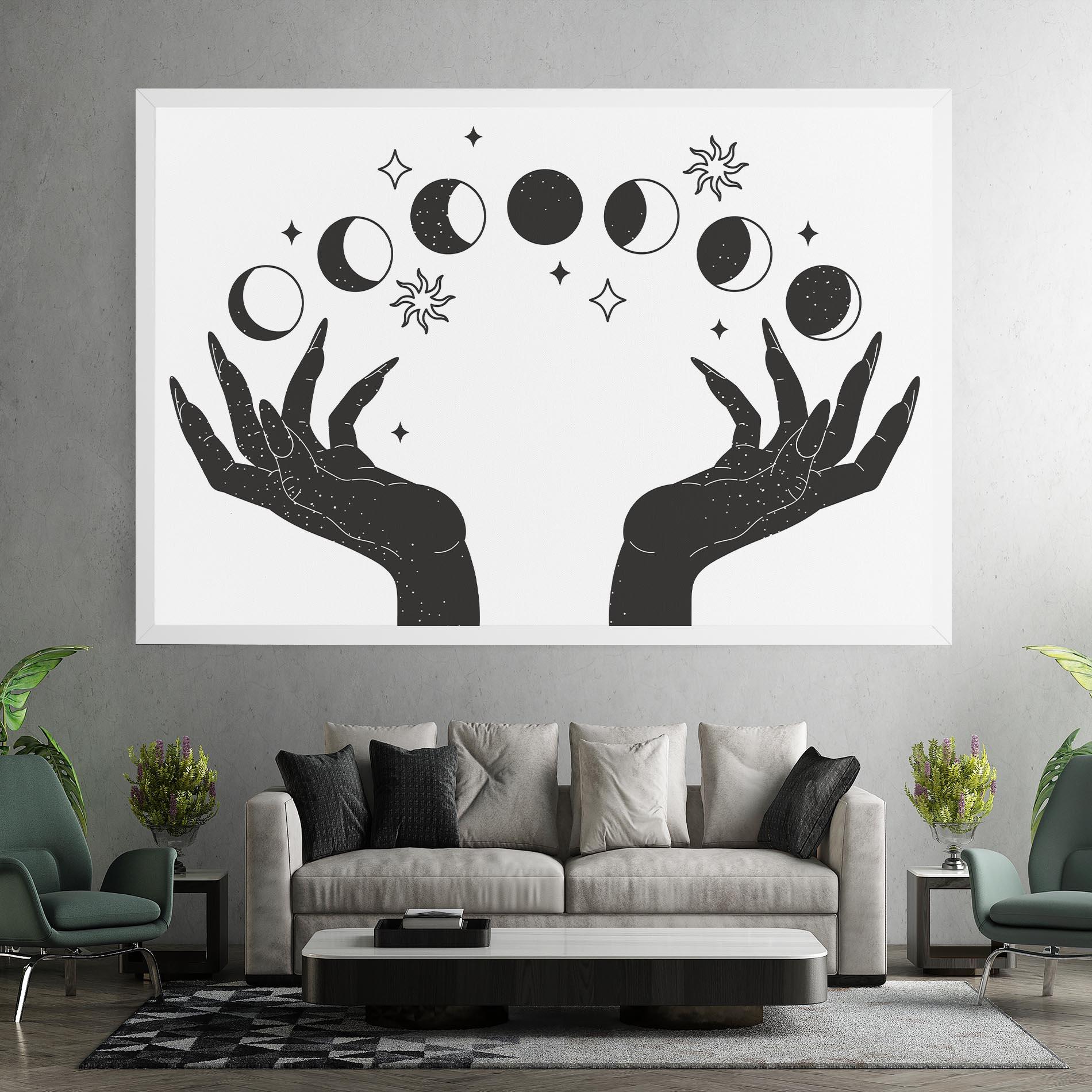 Tablou Canvas Magic Moon Hands mockup 7