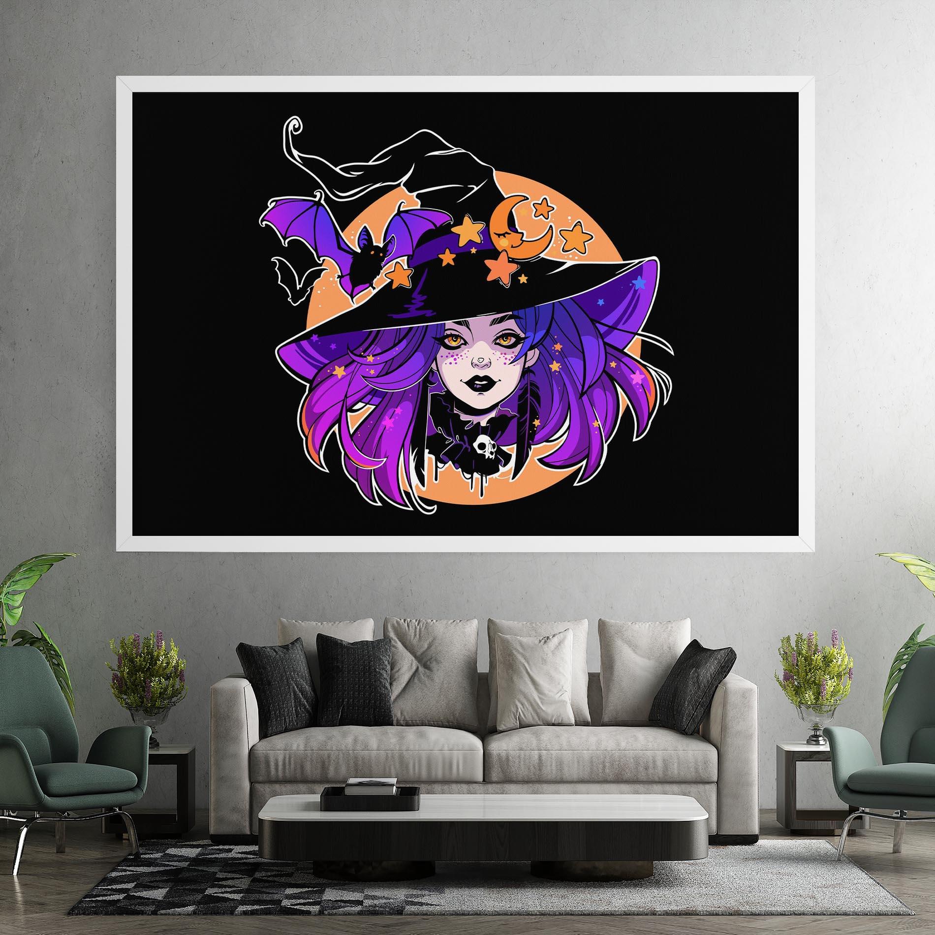 Tablou Canvas Purple Witch mockup 7