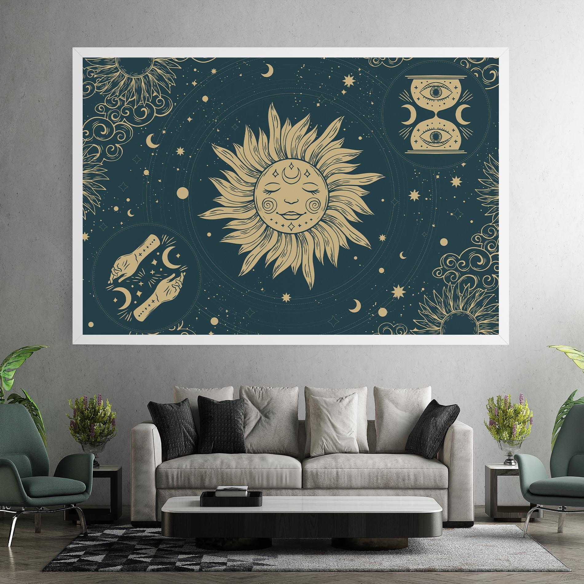 Tablou Canvas Sun Face Magic mockup 7