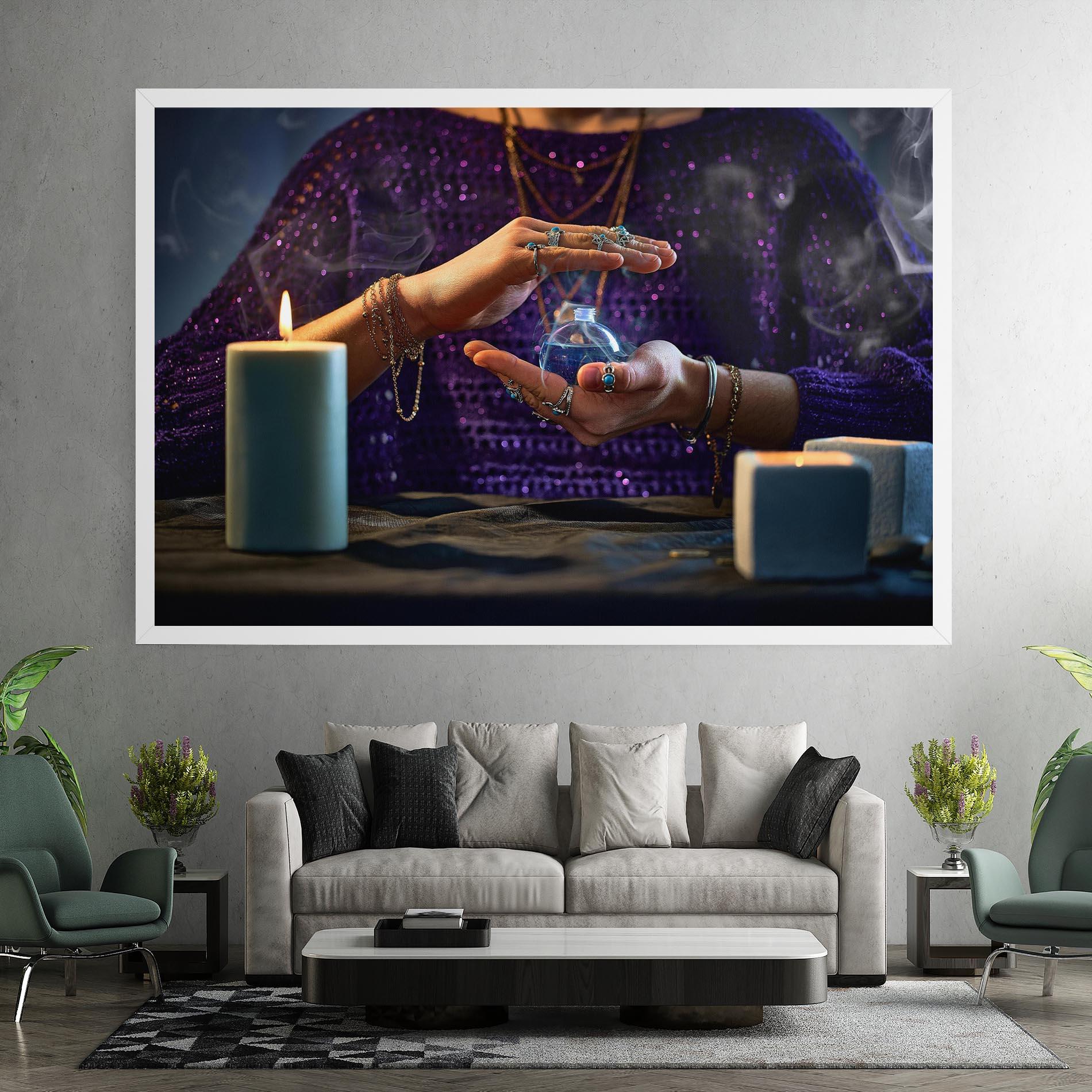 Tablou Canvas Witch Magic Smoke mockup 7