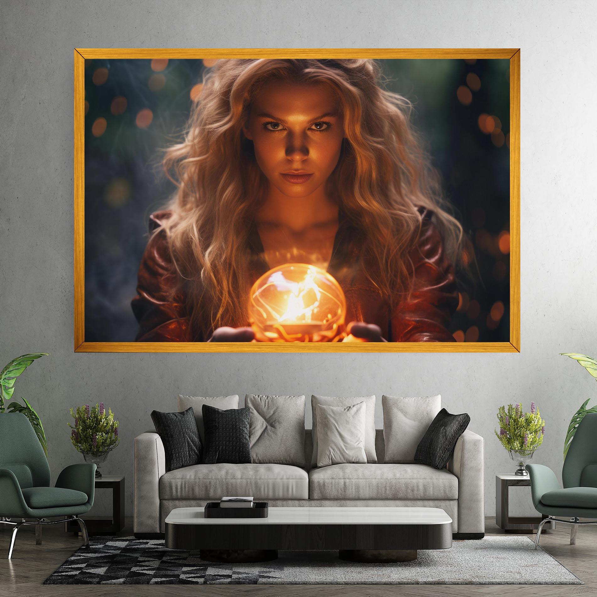 Tablou Canvas Beautiful Woman Witch mockup 7