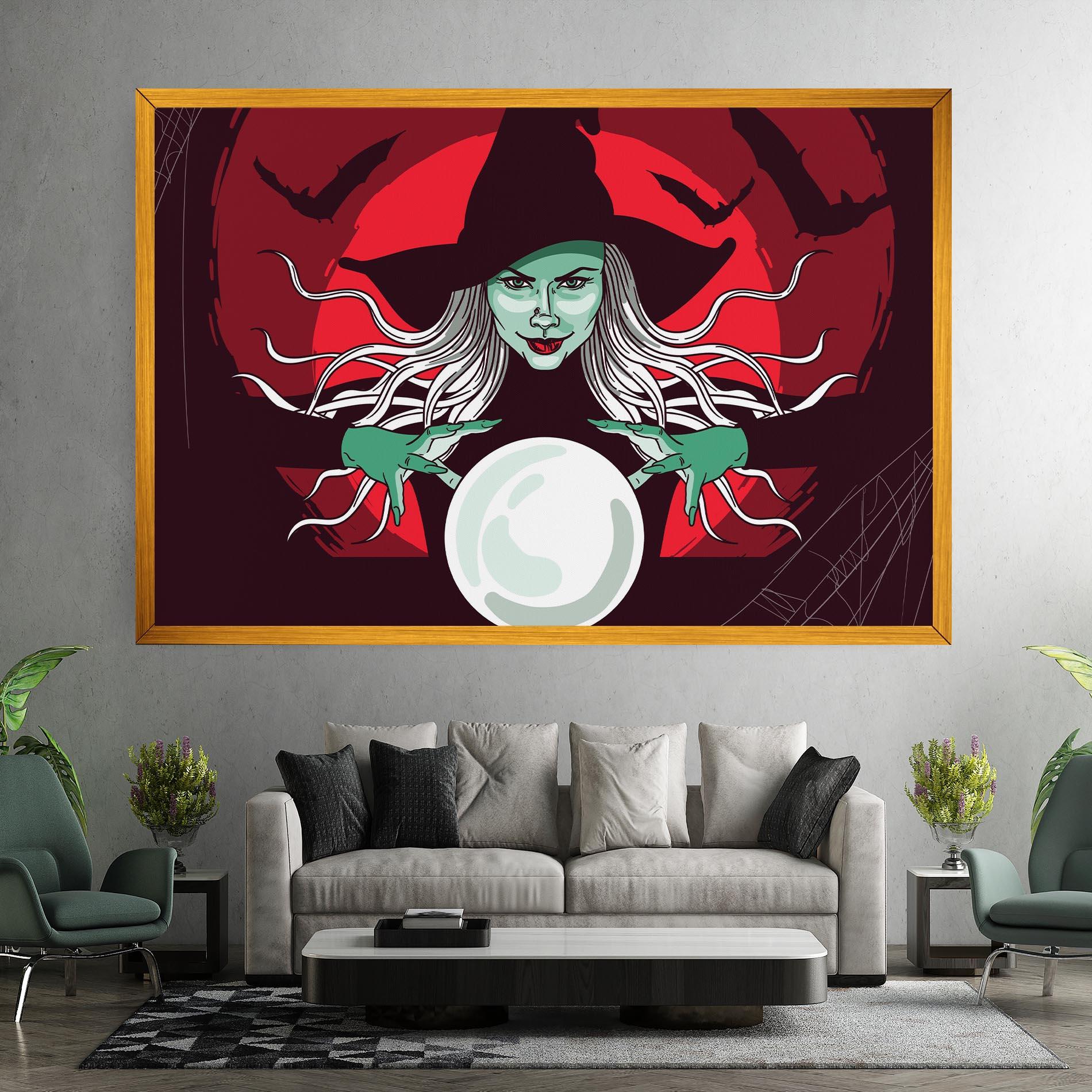 Tablou Canvas Green Witch mockup 7