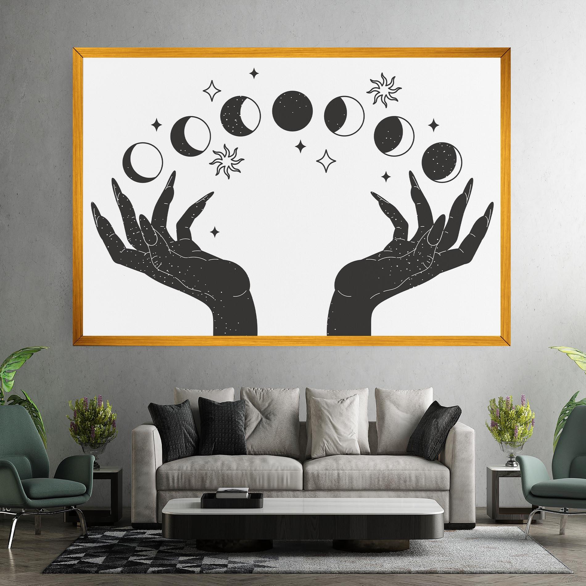 Tablou Canvas Magic Moon Hands mockup 7