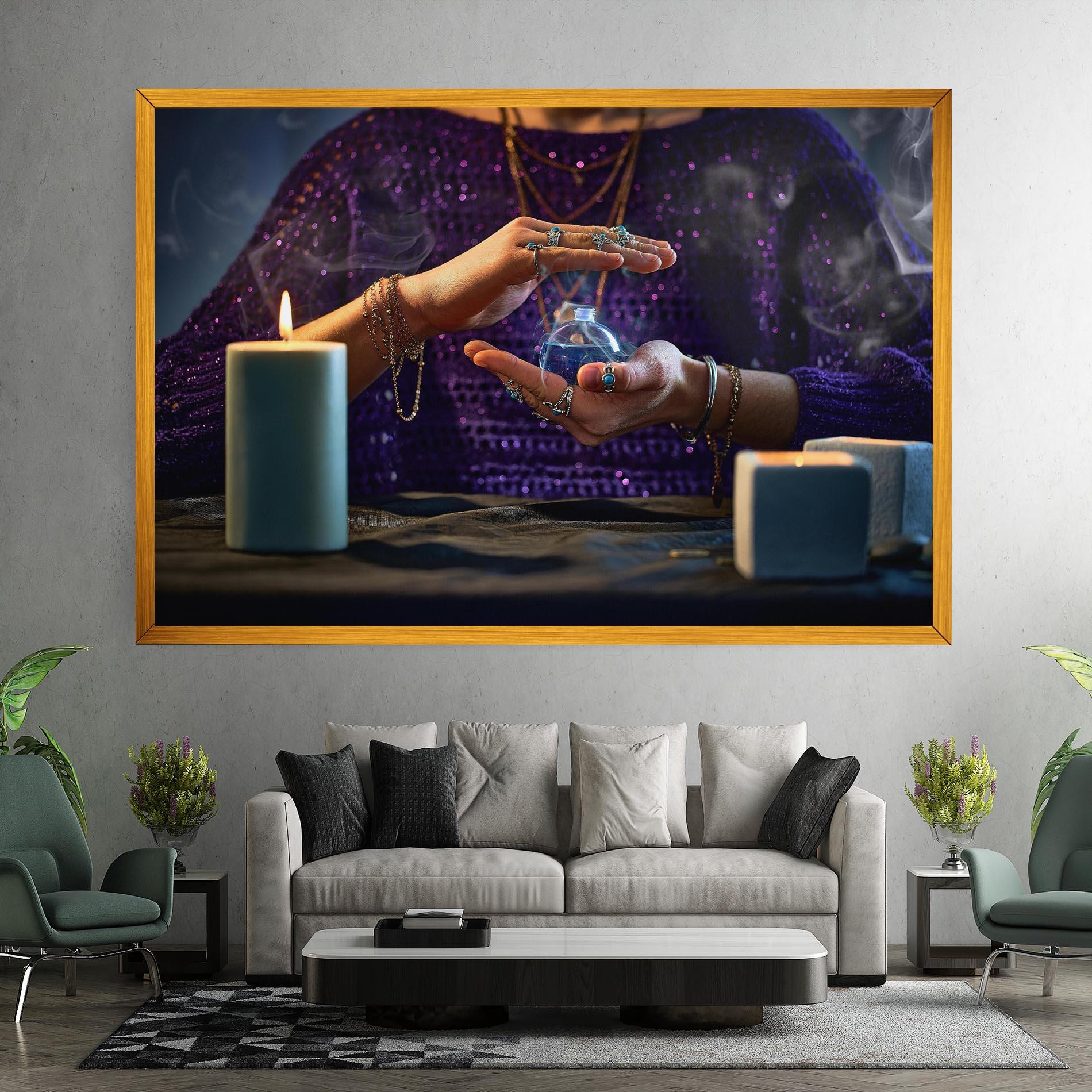 Tablou Canvas Witch Magic Smoke mockup 7