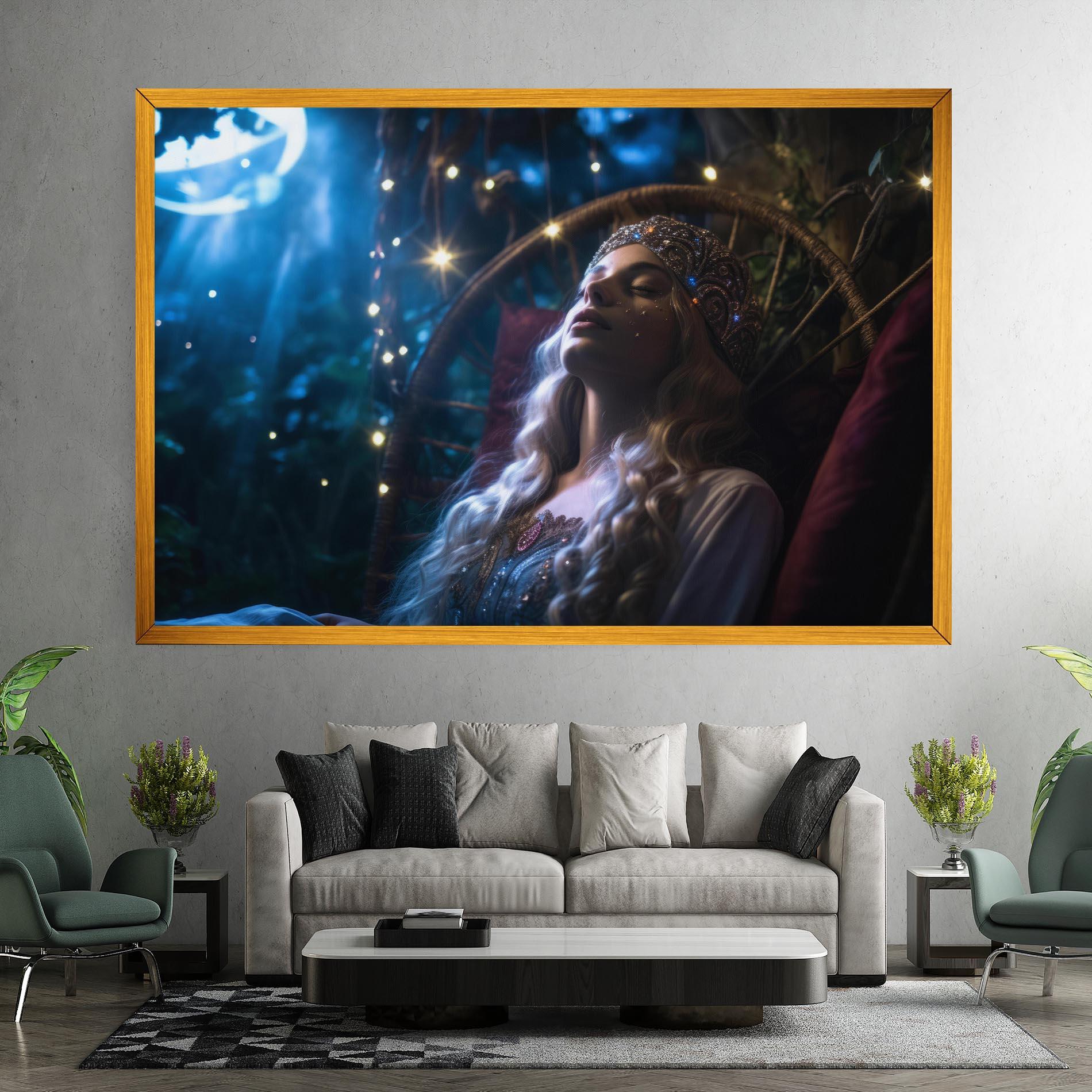 Tablou Canvas Witch Sleeping mockup 7