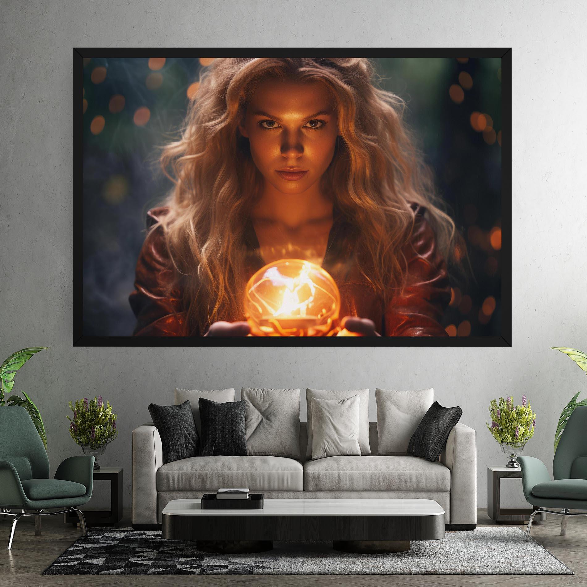 Tablou Canvas Beautiful Woman Witch mockup 7