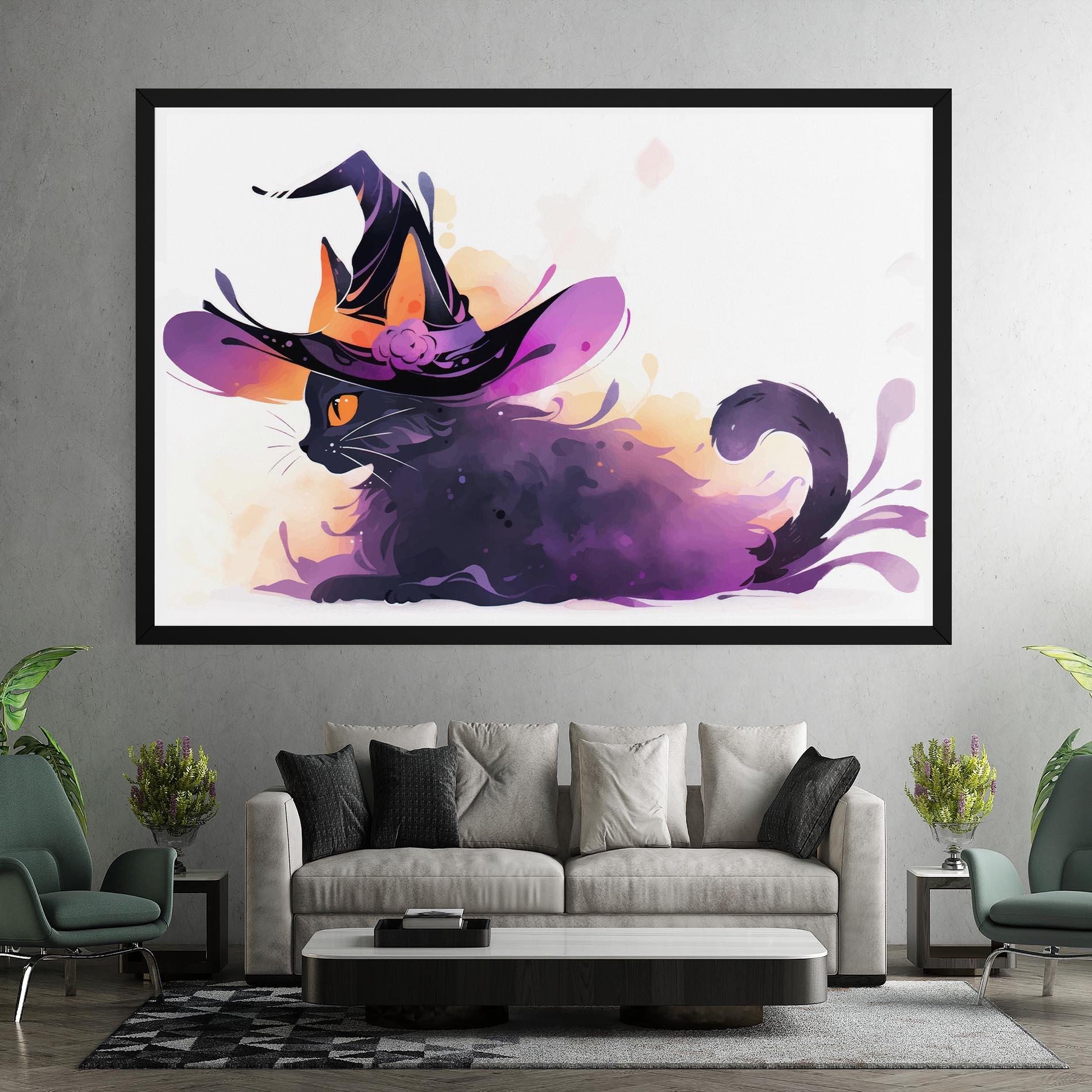 Tablou Canvas Cat Witch mockup 7