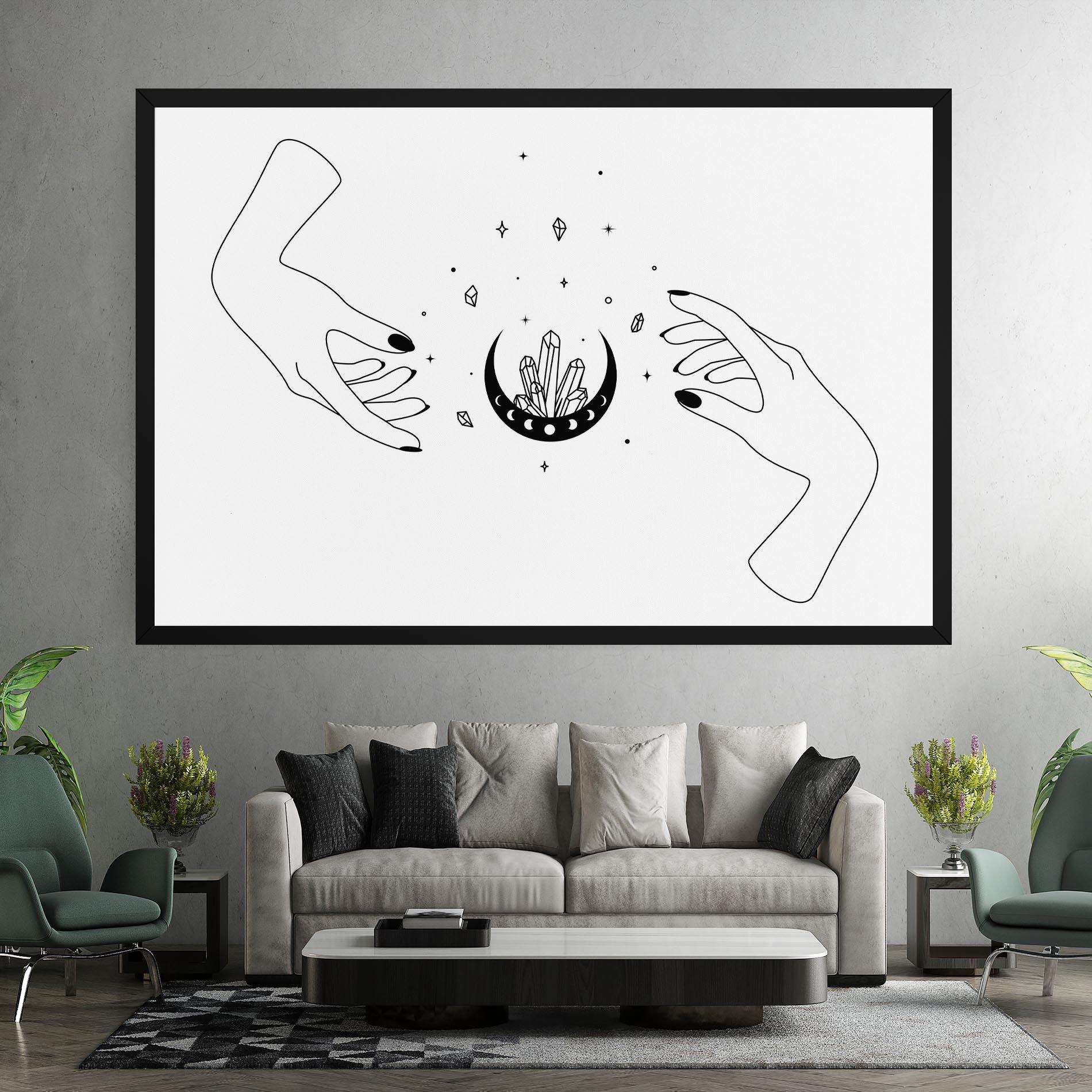 Tablou Canvas Crystal Hand mockup 7