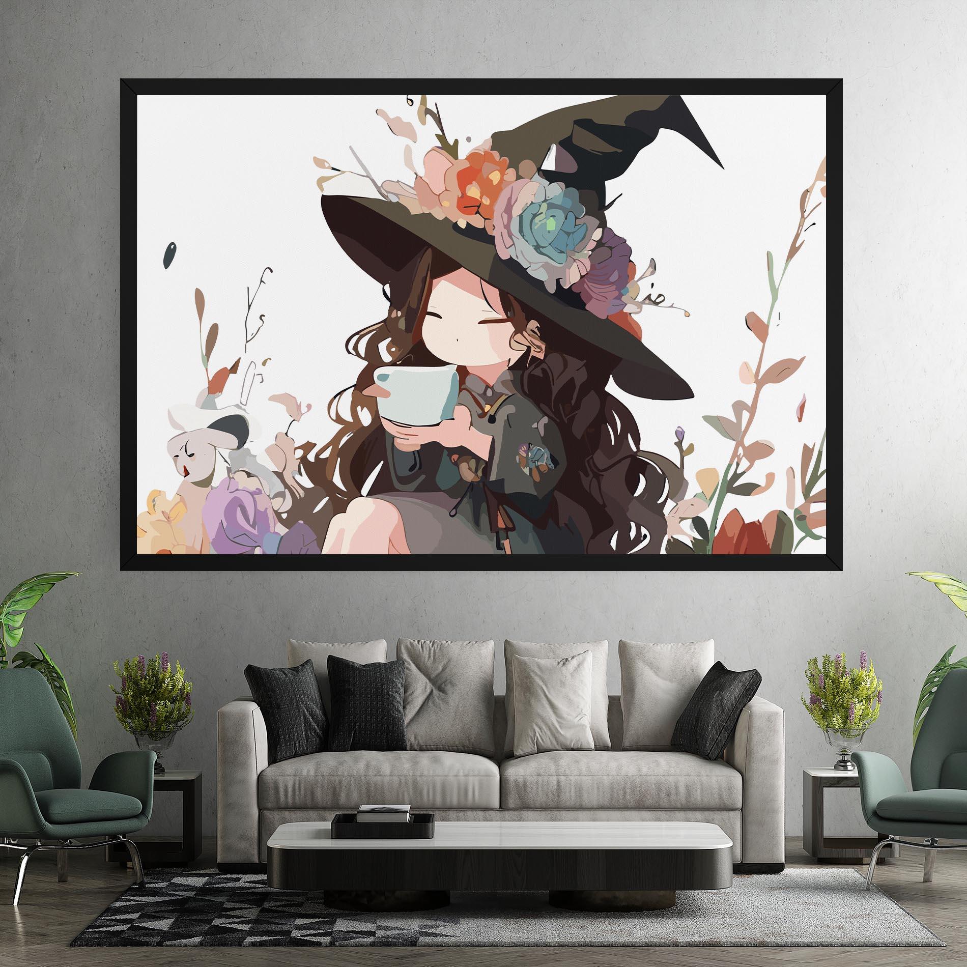 Tablou Canvas Cute Witch mockup 7