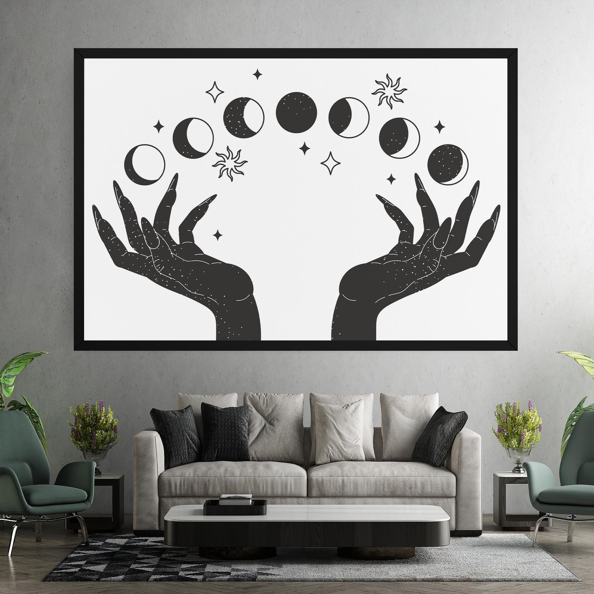 Tablou Canvas Magic Moon Hands mockup 7