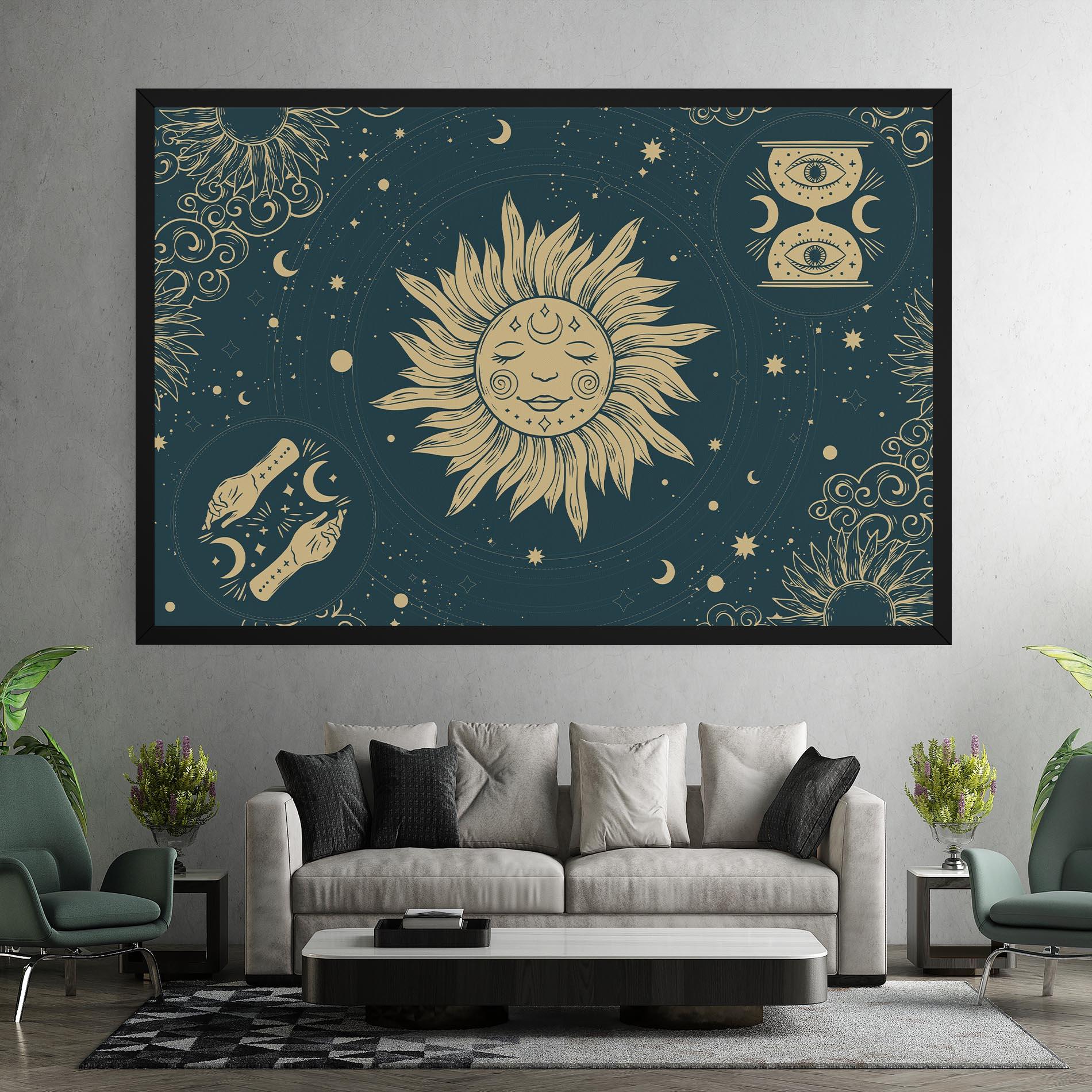 Tablou Canvas Sun Face Magic mockup 7