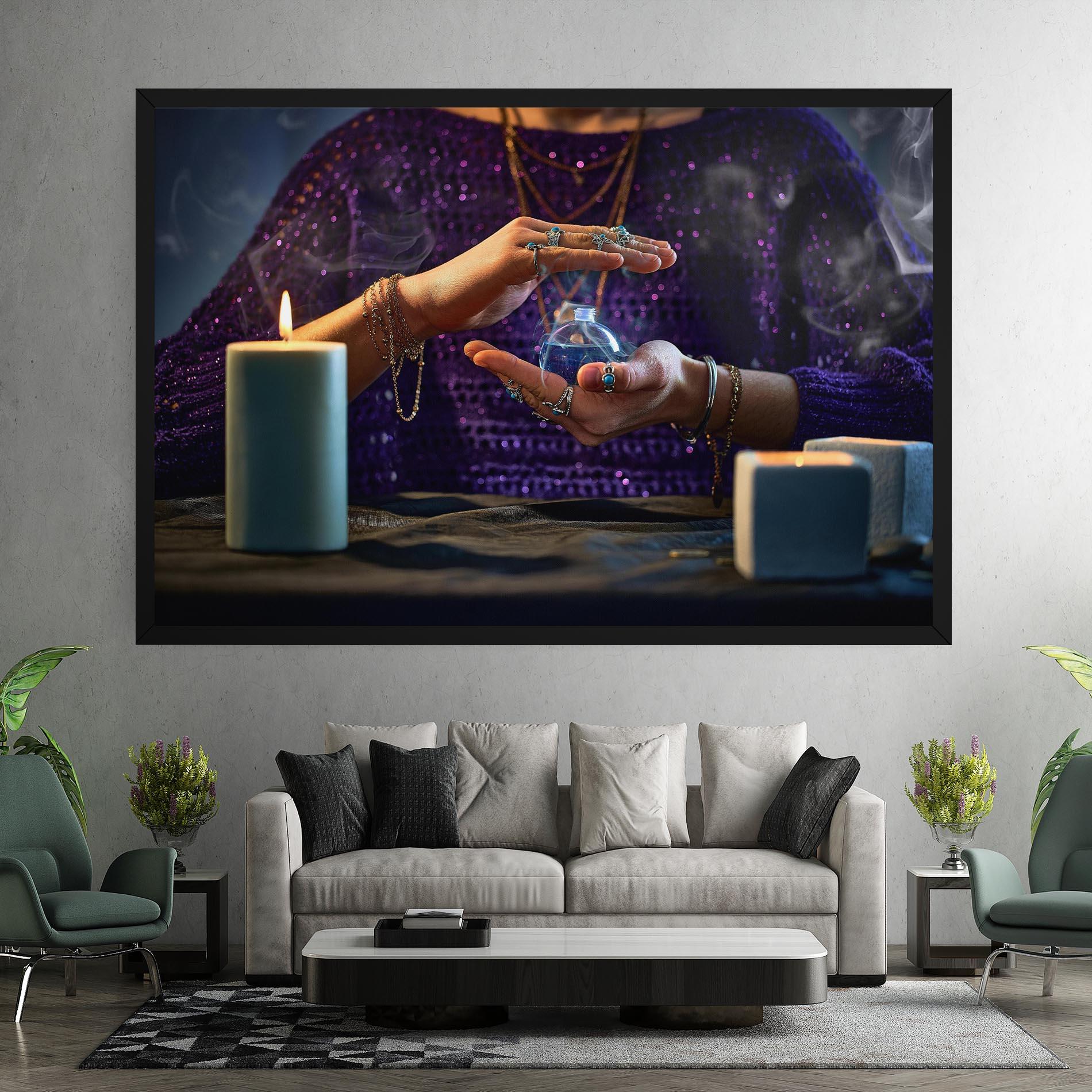 Tablou Canvas Witch Magic Smoke mockup 7