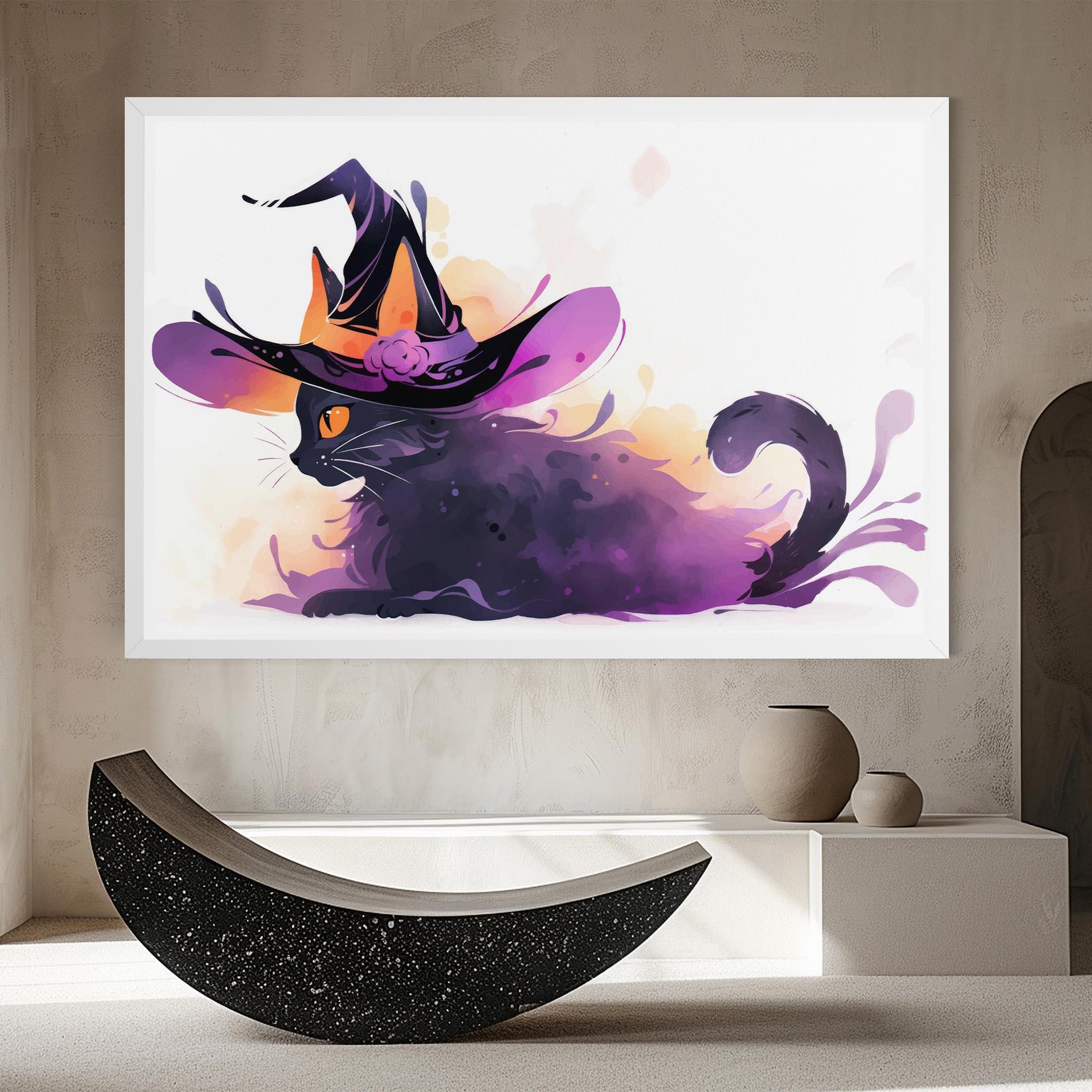 Tablou Canvas Cat Witch mockup 8