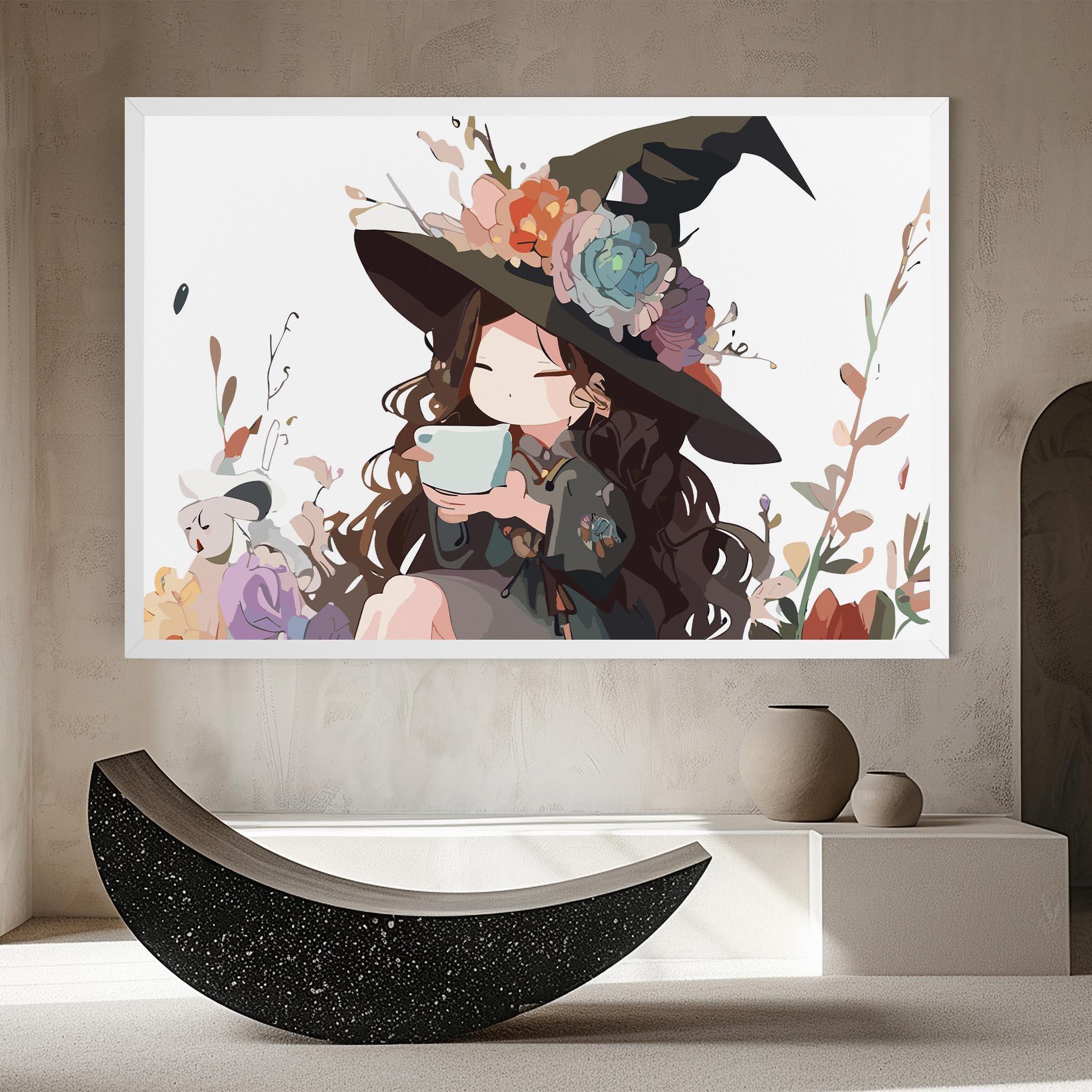 Tablou Canvas Cute Witch mockup 8