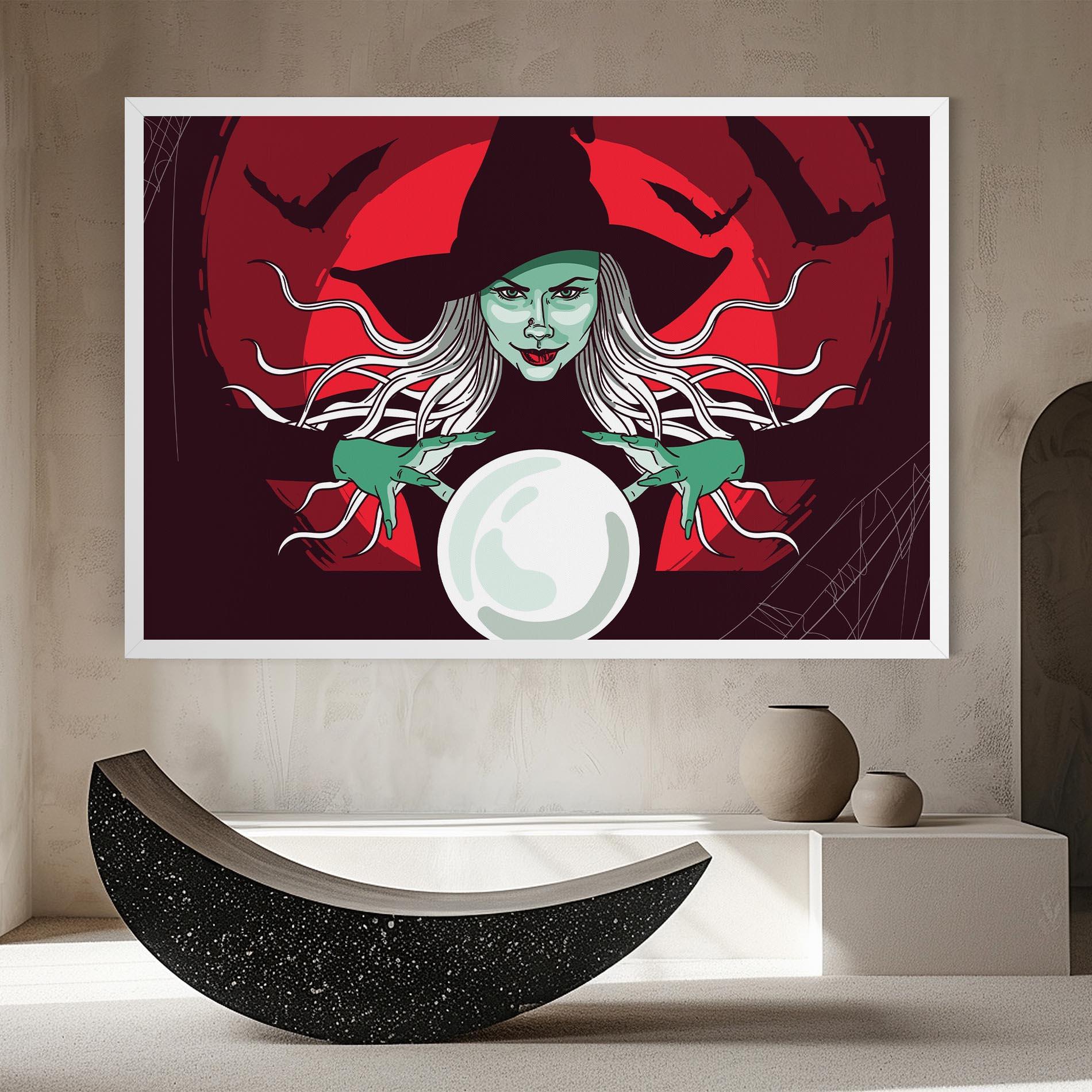 Tablou Canvas Green Witch mockup 8