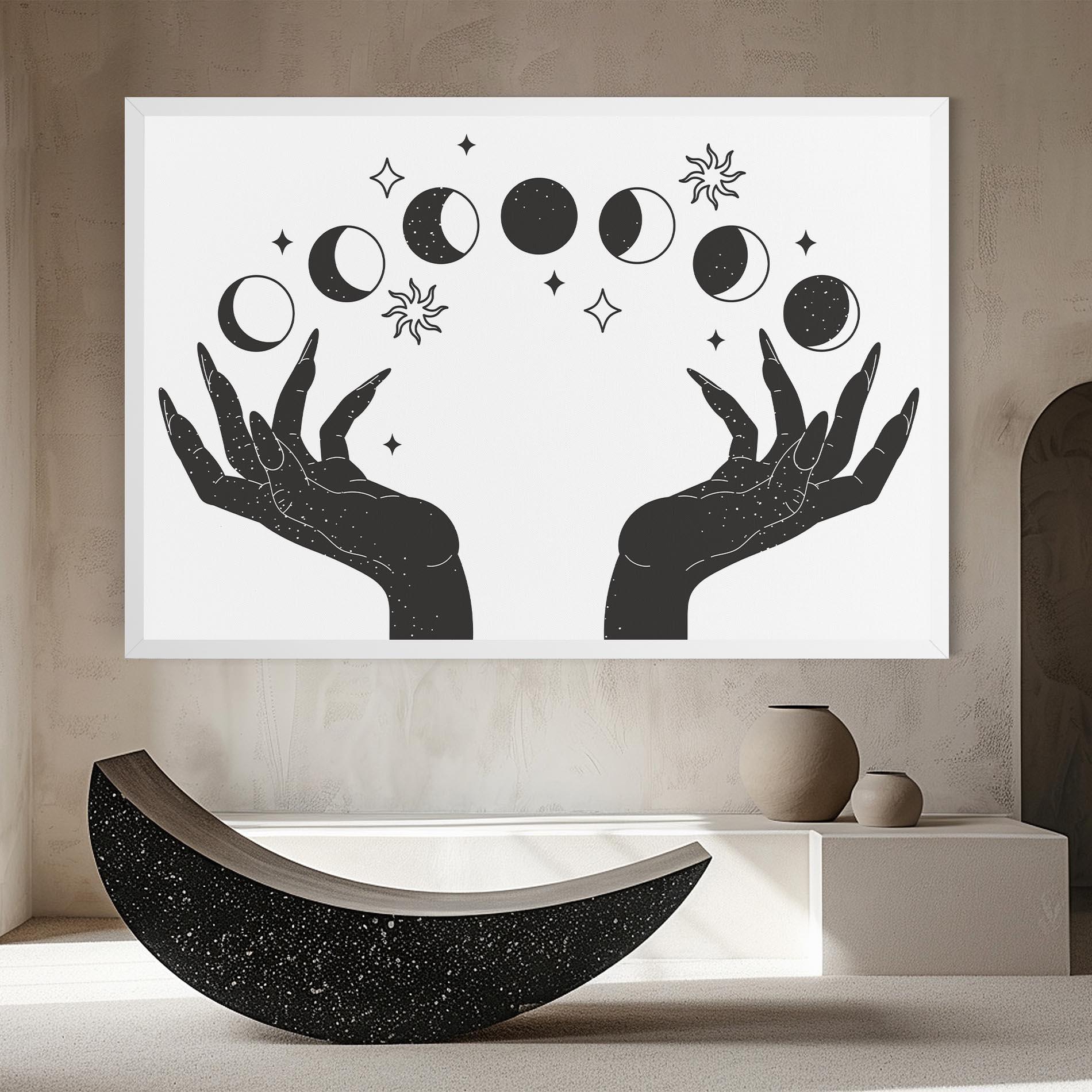 Tablou Canvas Magic Moon Hands mockup 8