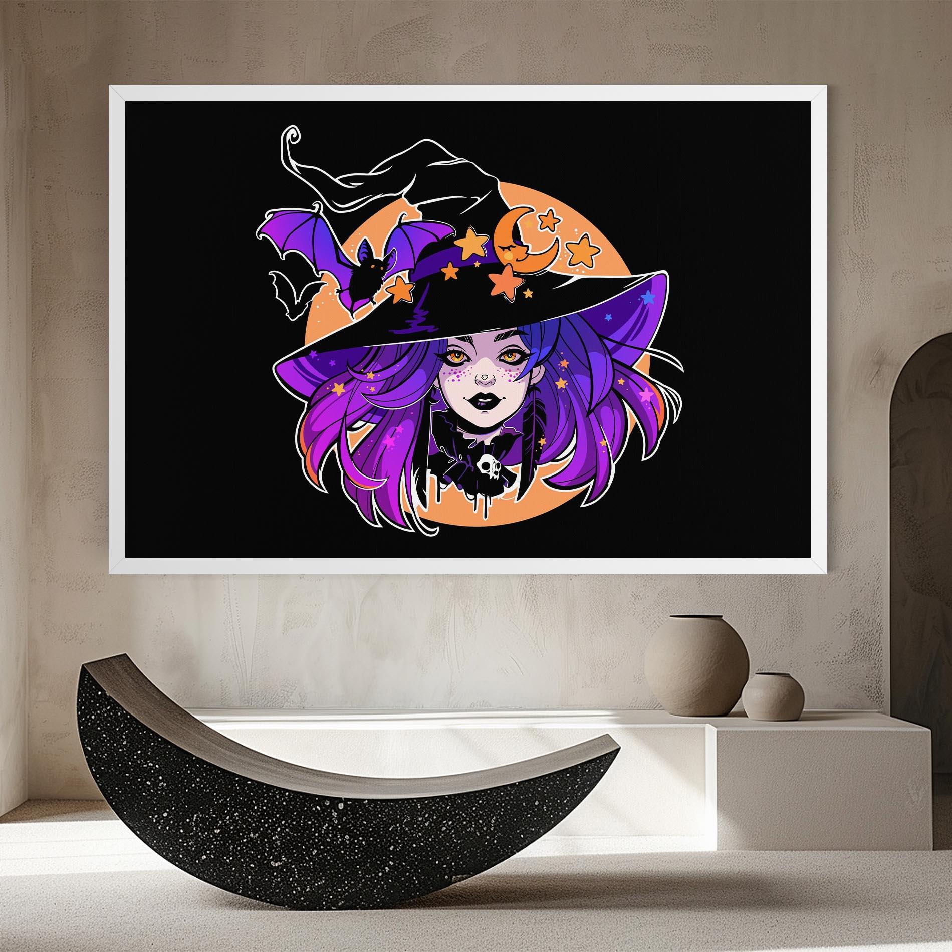 Tablou Canvas Purple Witch mockup 8