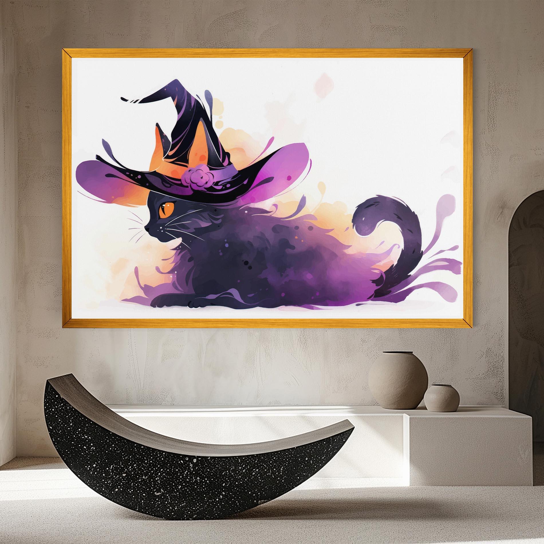 Tablou Canvas Cat Witch mockup 8