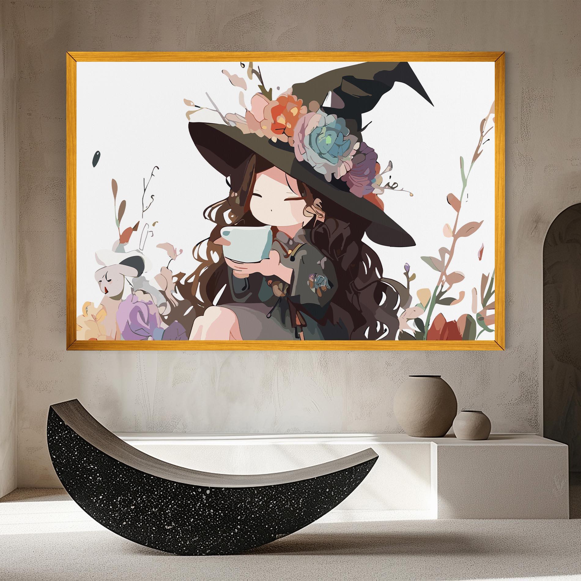 Tablou Canvas Cute Witch mockup 8
