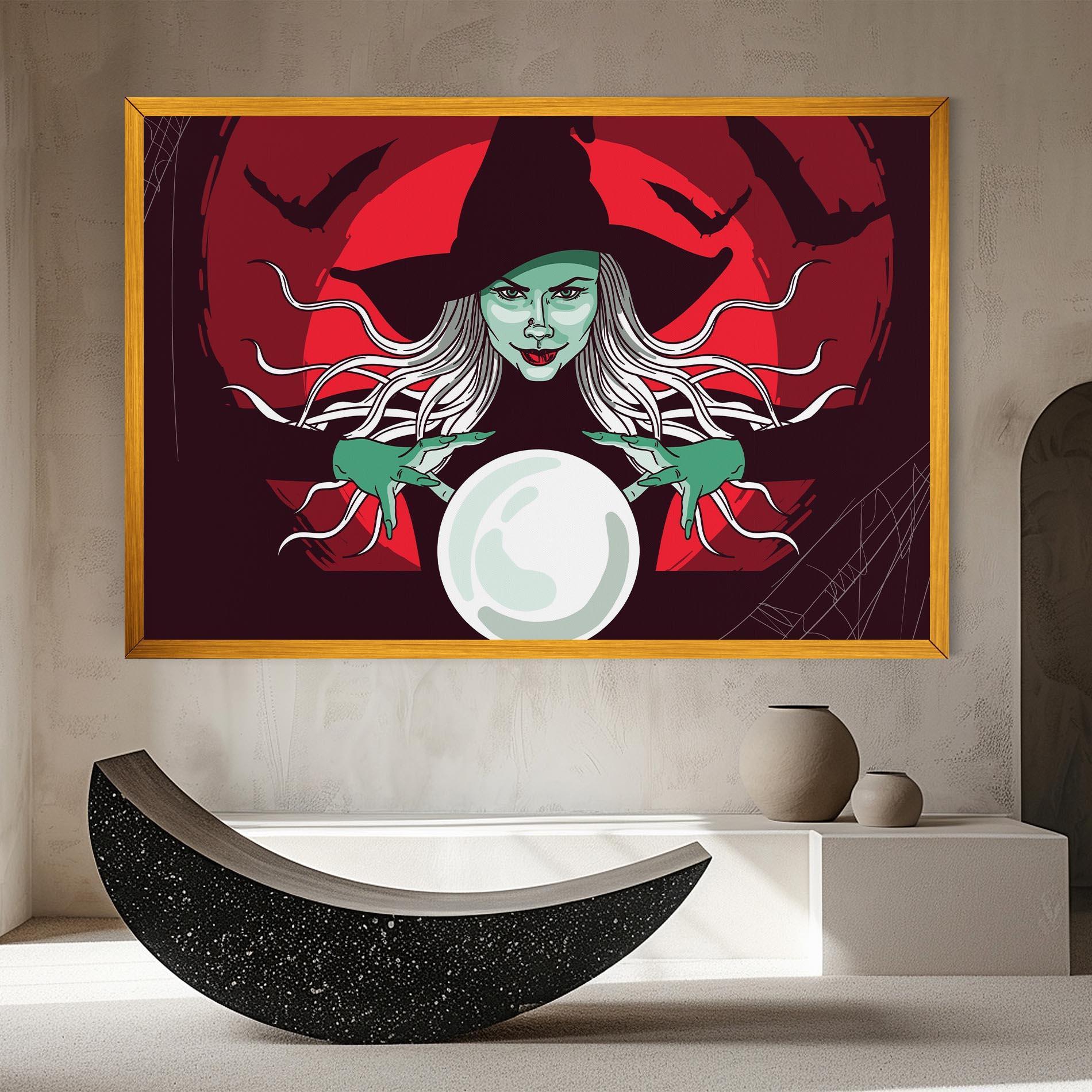 Tablou Canvas Green Witch mockup 8