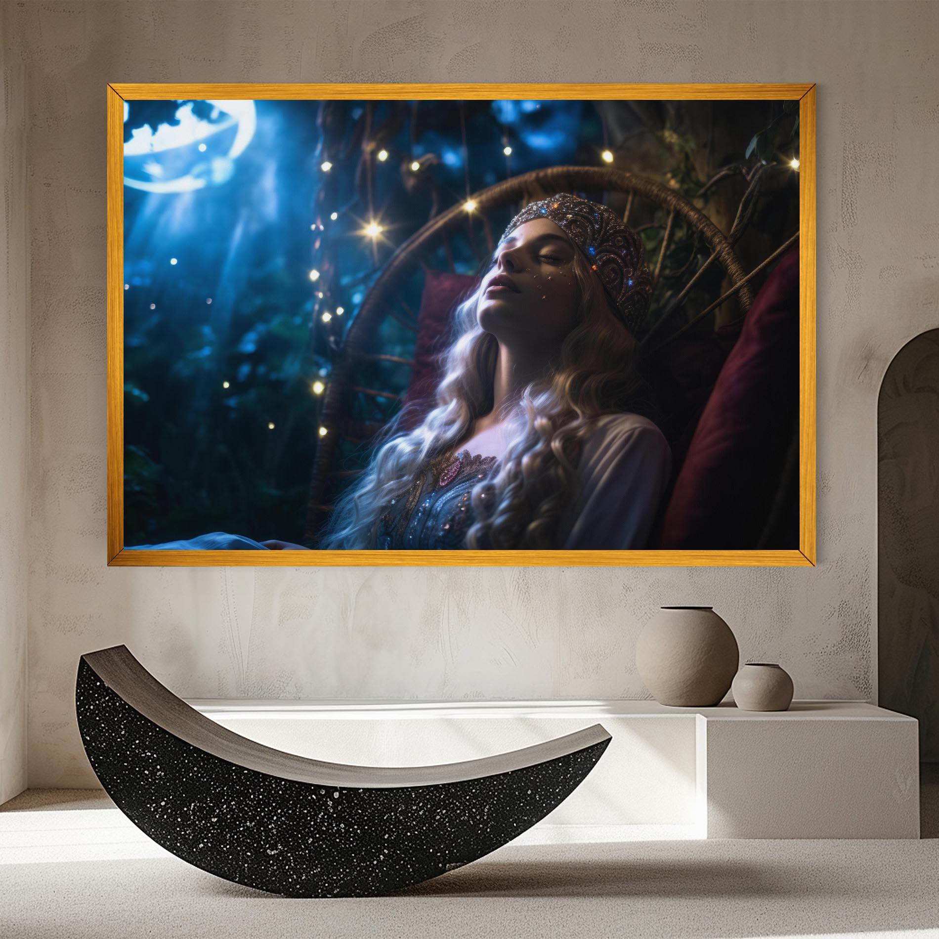 Tablou Canvas Witch Sleeping mockup 8