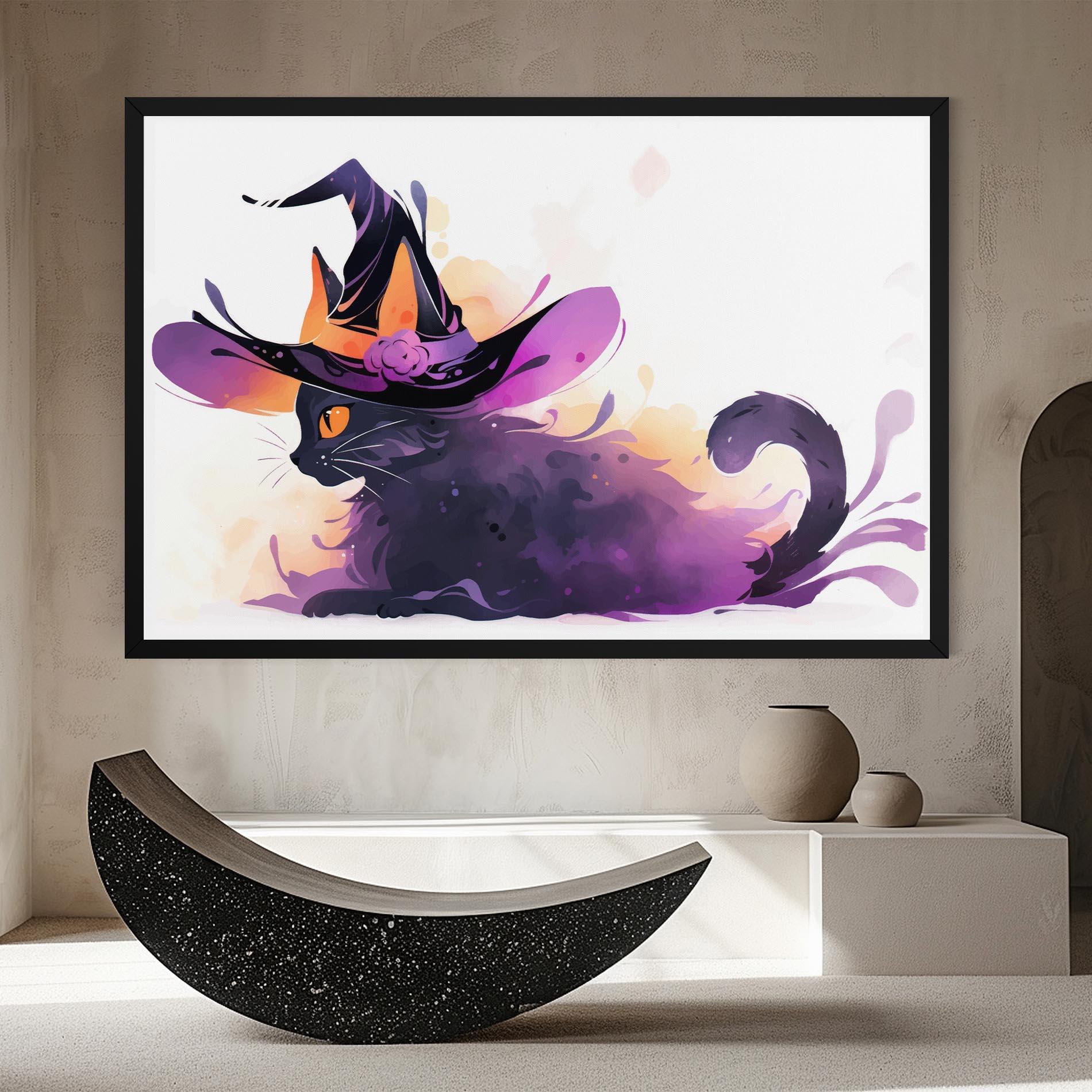 Tablou Canvas Cat Witch mockup 8