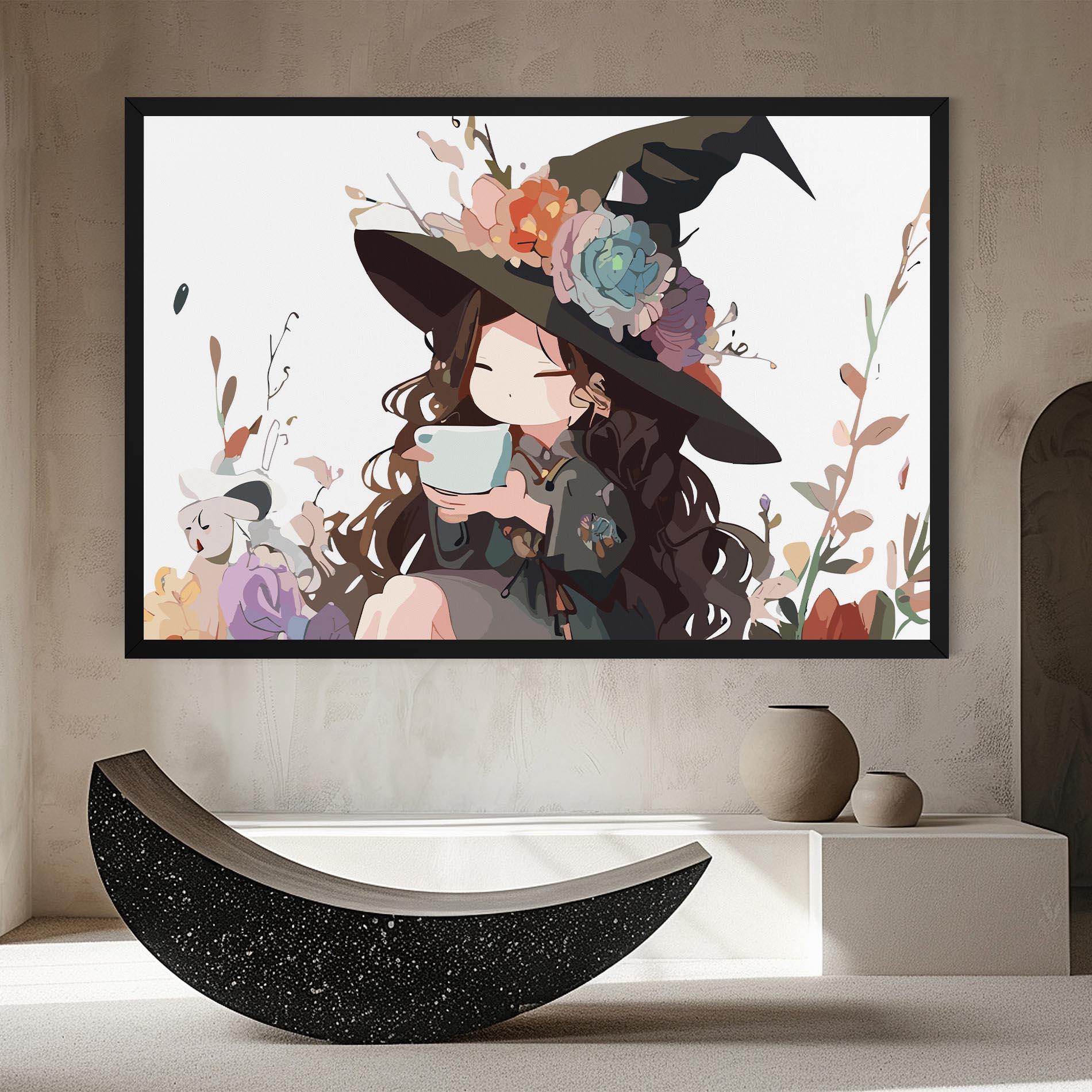 Tablou Canvas Cute Witch mockup 8