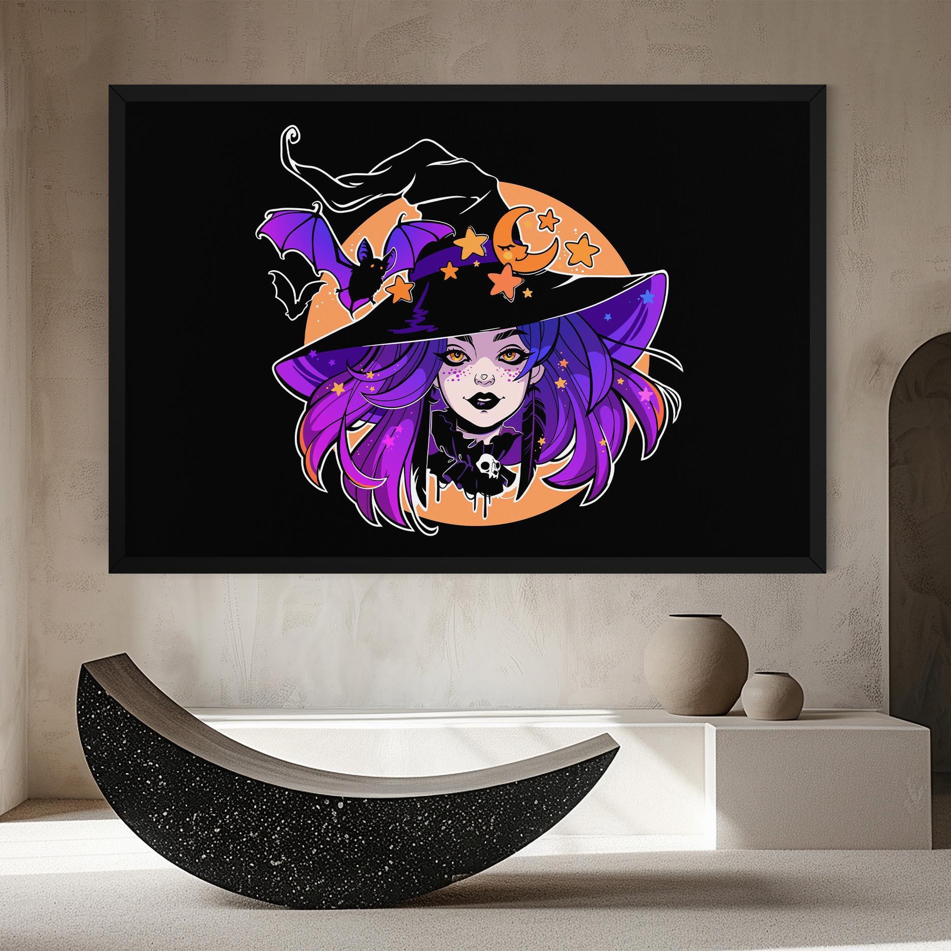 Tablou Canvas Purple Witch mockup 8