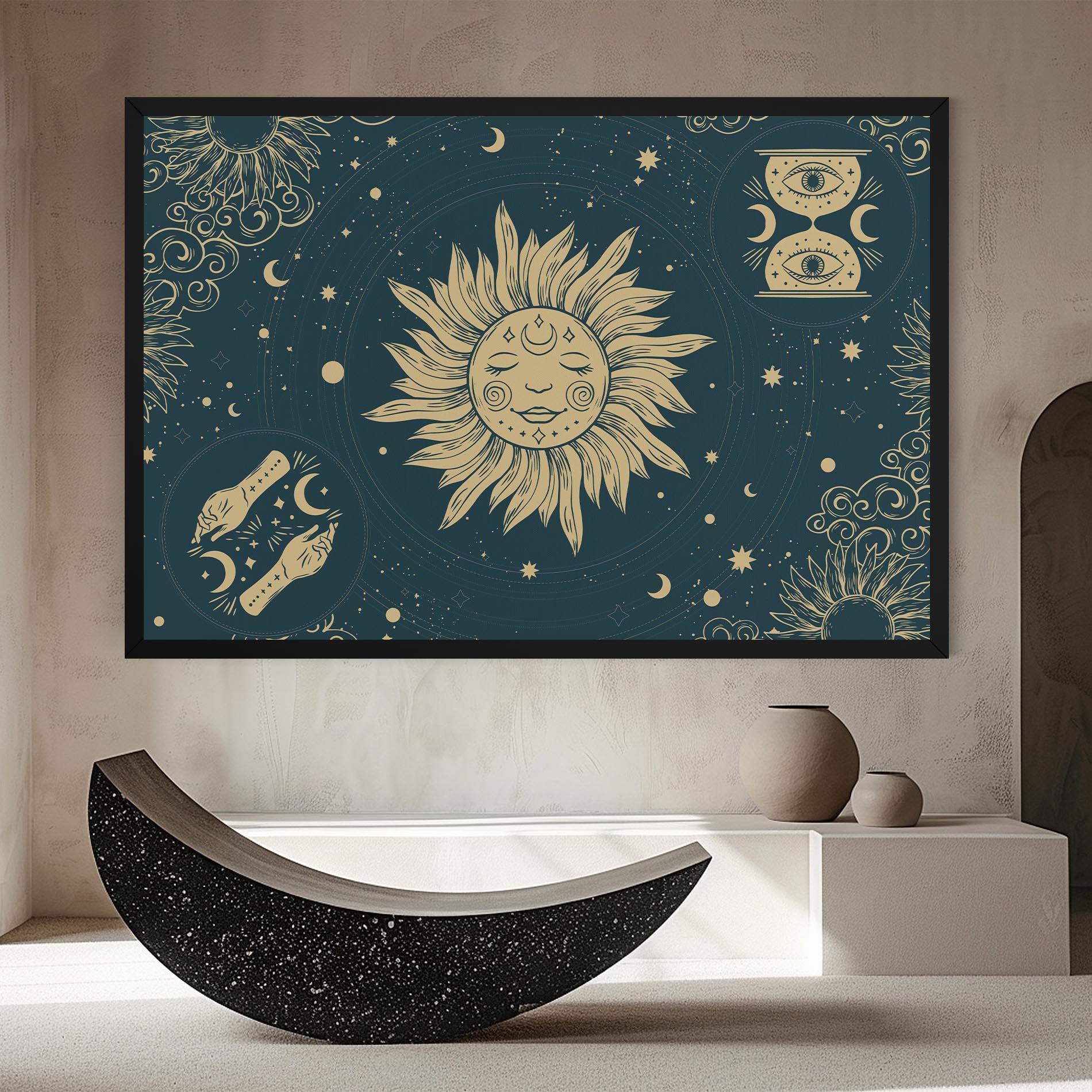 Tablou Canvas Sun Face Magic mockup 8