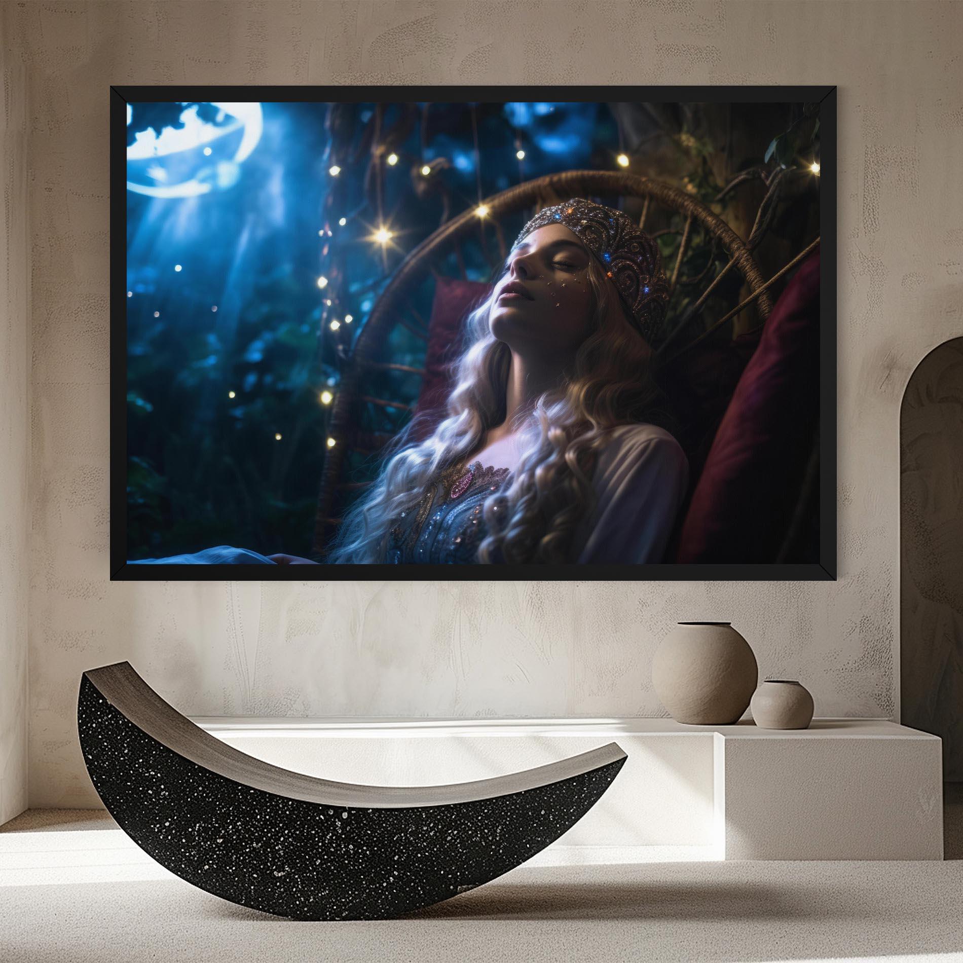 Tablou Canvas Witch Sleeping mockup 8