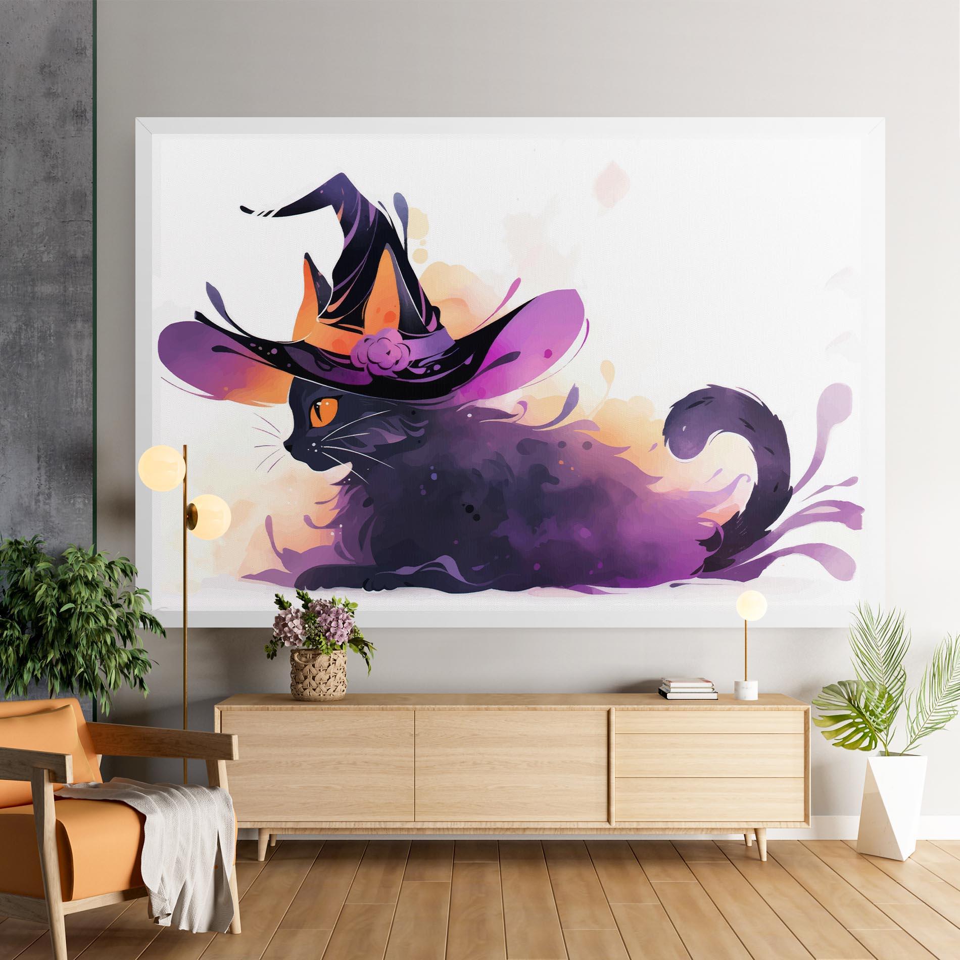 Tablou Canvas Cat Witch mockup 9