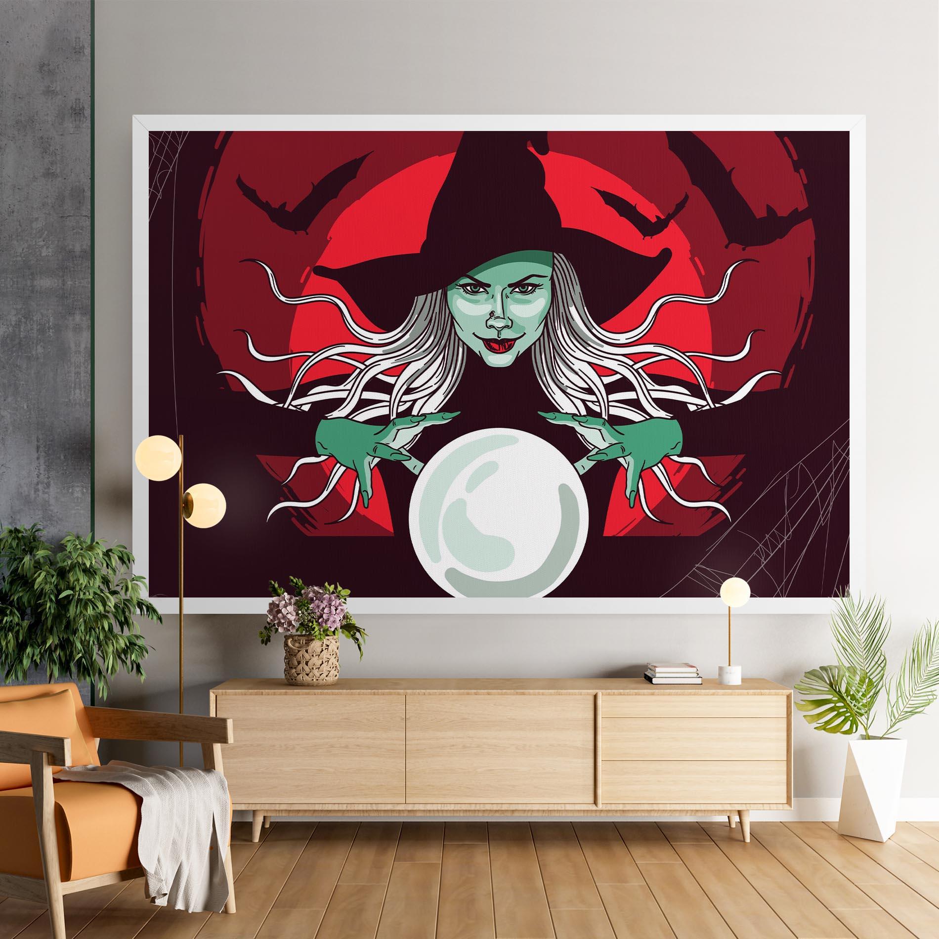 Tablou Canvas Green Witch mockup 9