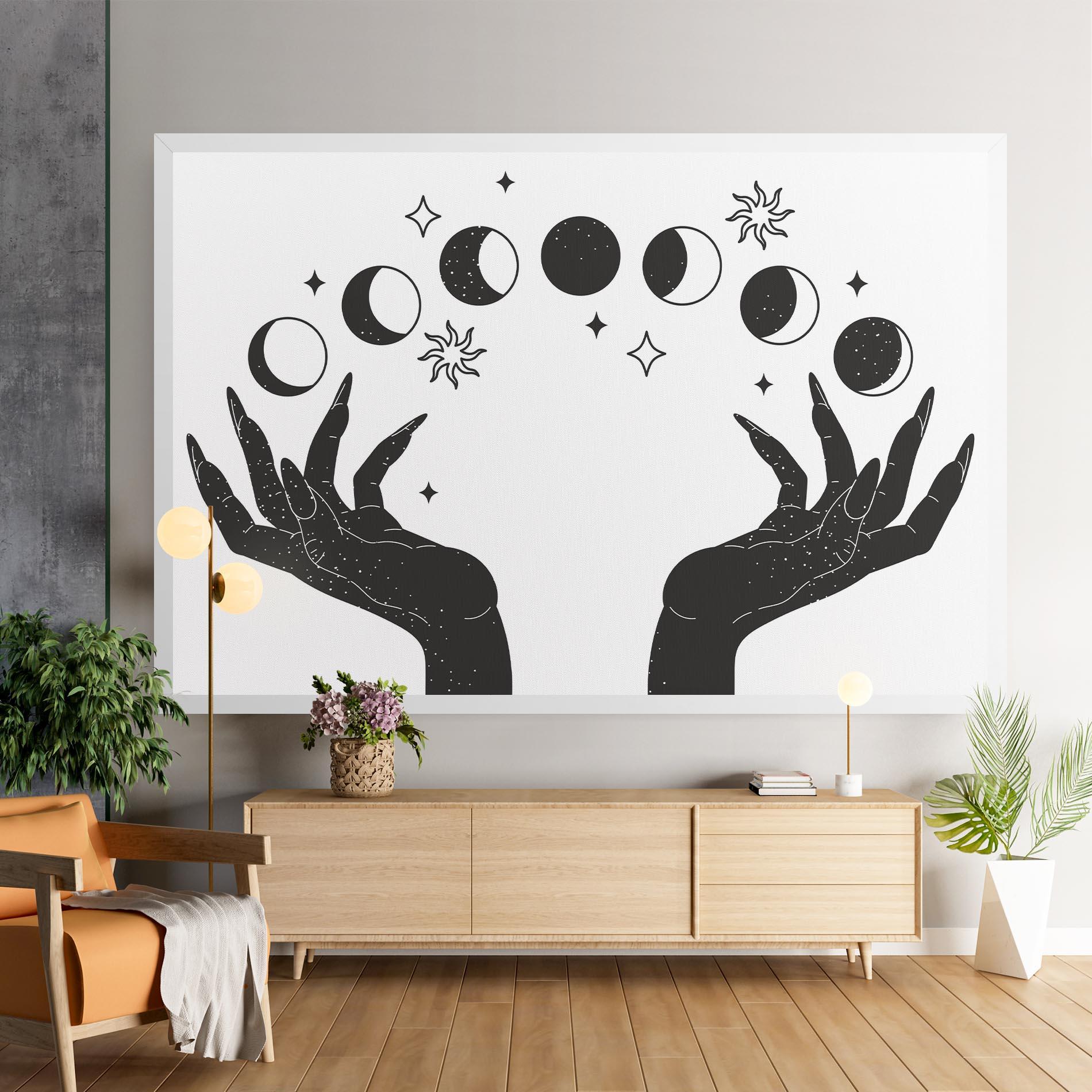 Tablou Canvas Magic Moon Hands mockup 9