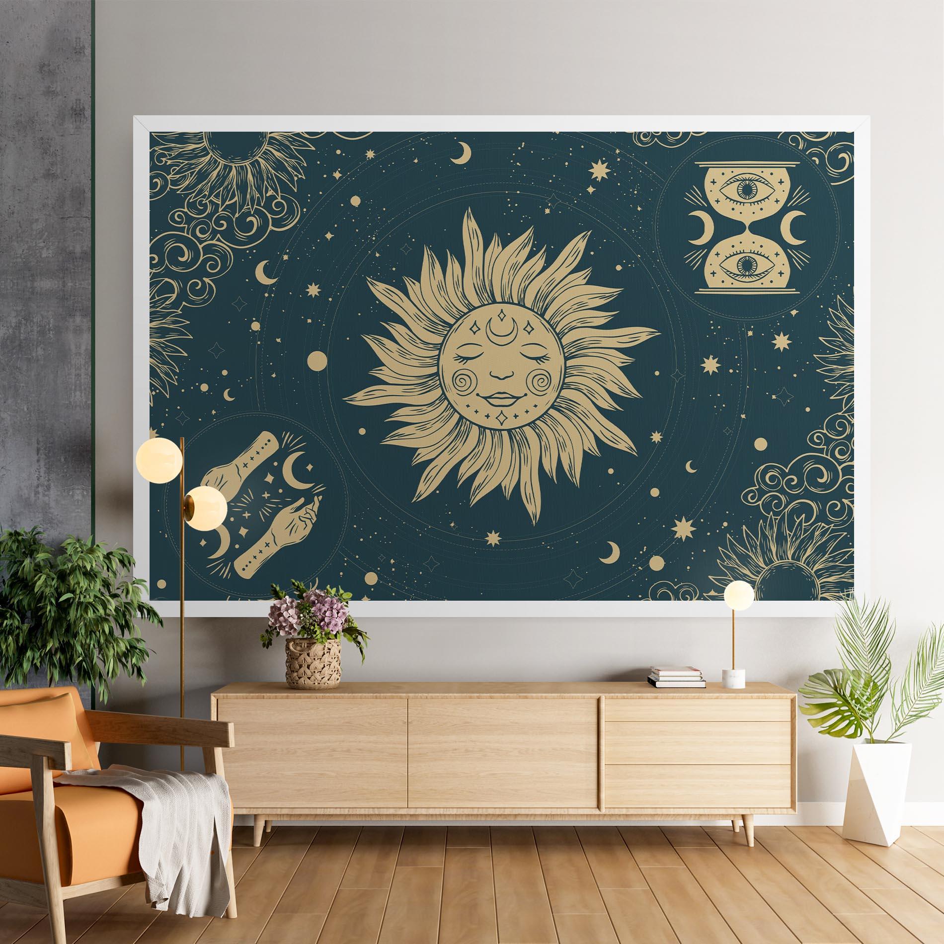 Tablou Canvas Sun Face Magic mockup 9
